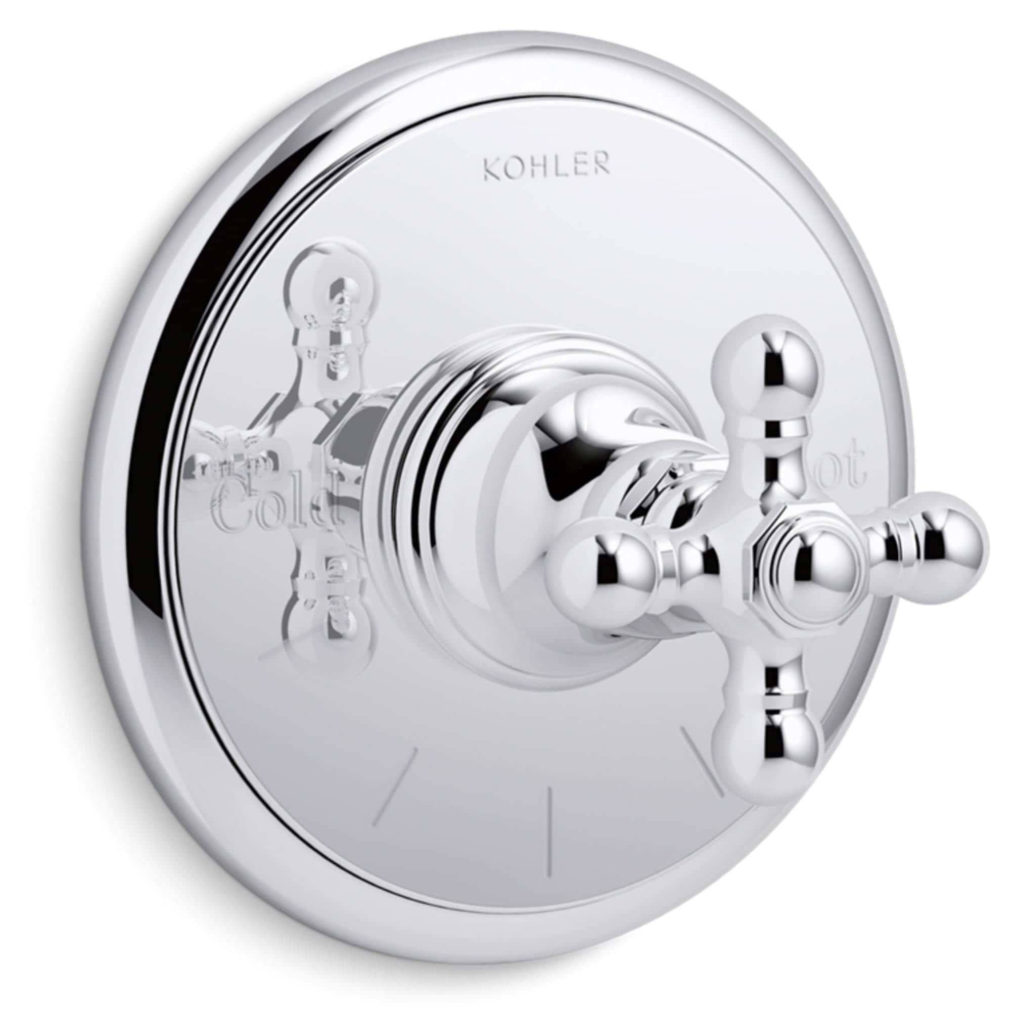 Mango de grifo para regadera con cruceta cromado pulido KOHLER T72769-3-CP