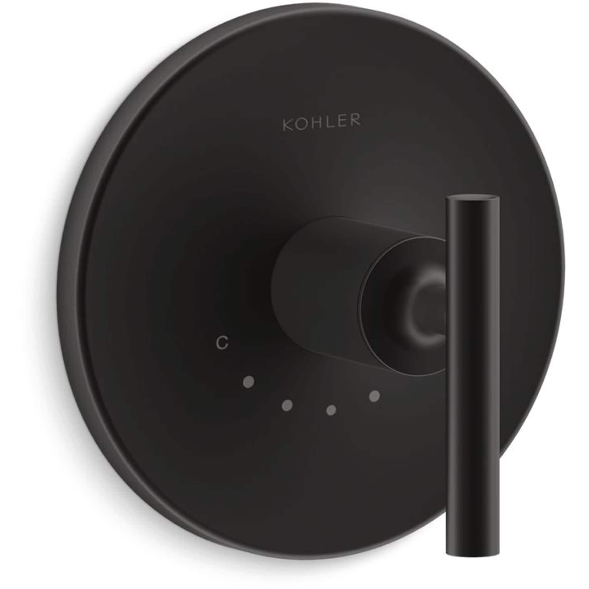 Manija de grifo de ducha en negro mate KOHLER K-T14488-4-BL