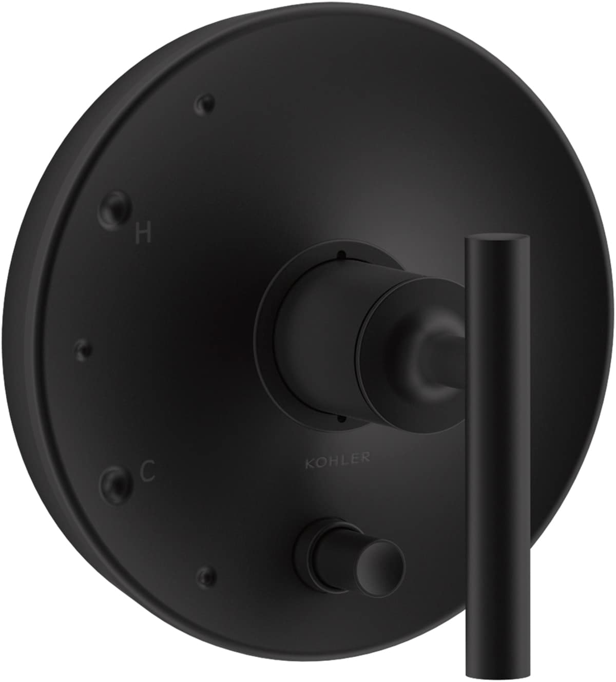 Manija de regadera de palanca en negro mate KOHLER K-T14501-4-BL