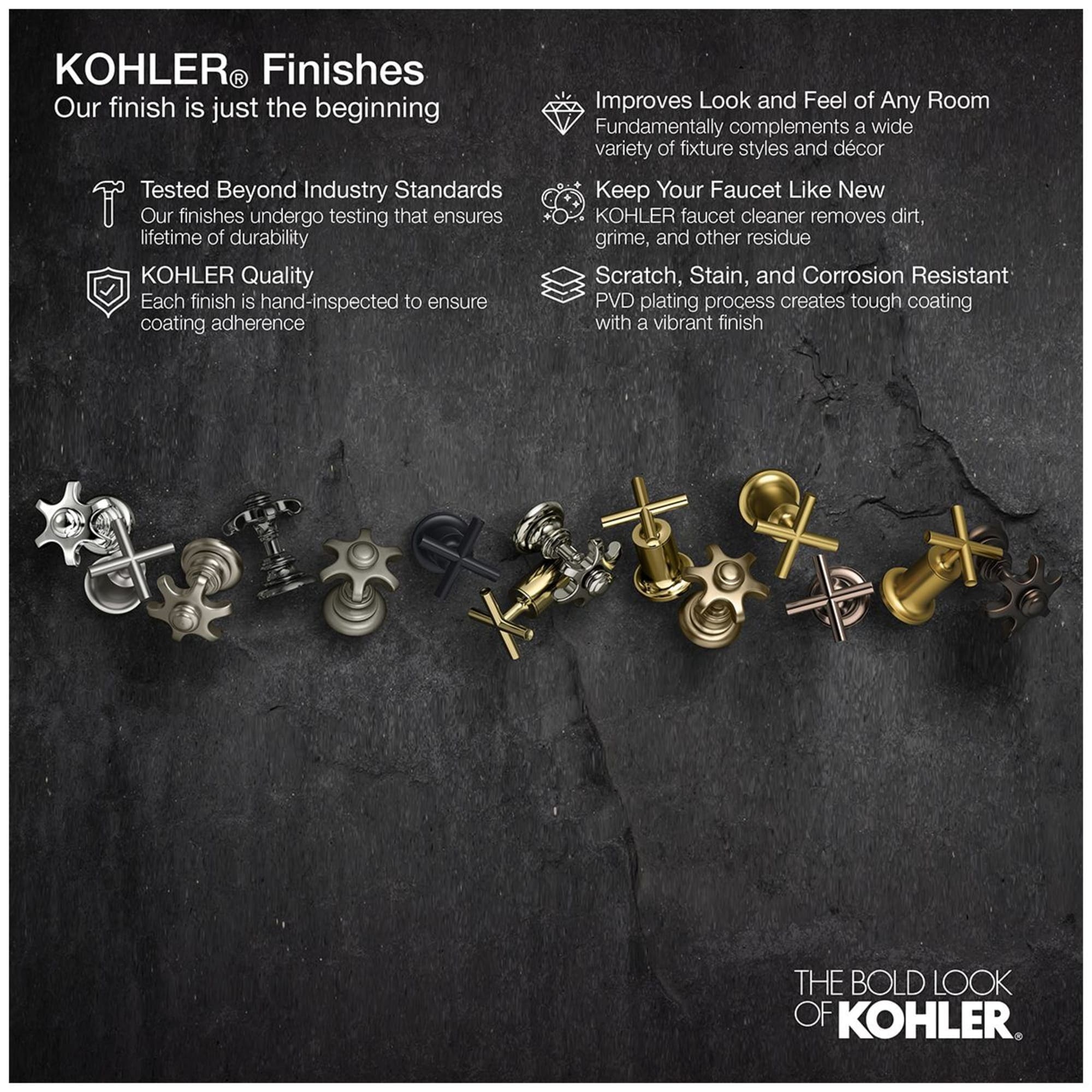 Manija para regadera en cromo pulido de KOHLER K-T78026-8-CP