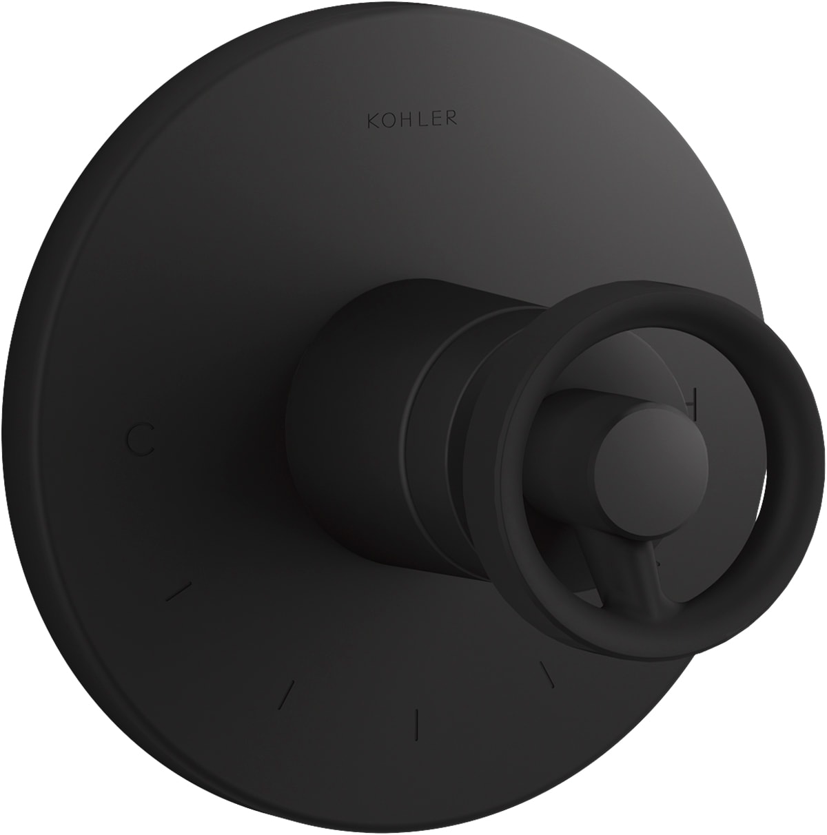 Manija del grifo de la regadera en negro mate KOHLER K-T78027-9-BL
