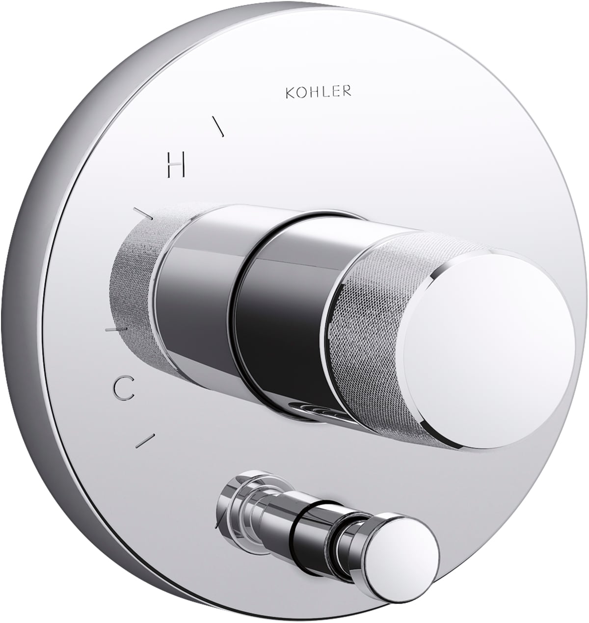 Manija de grifo de regadera cromada pulida KOHLER K-T78016-8-CP