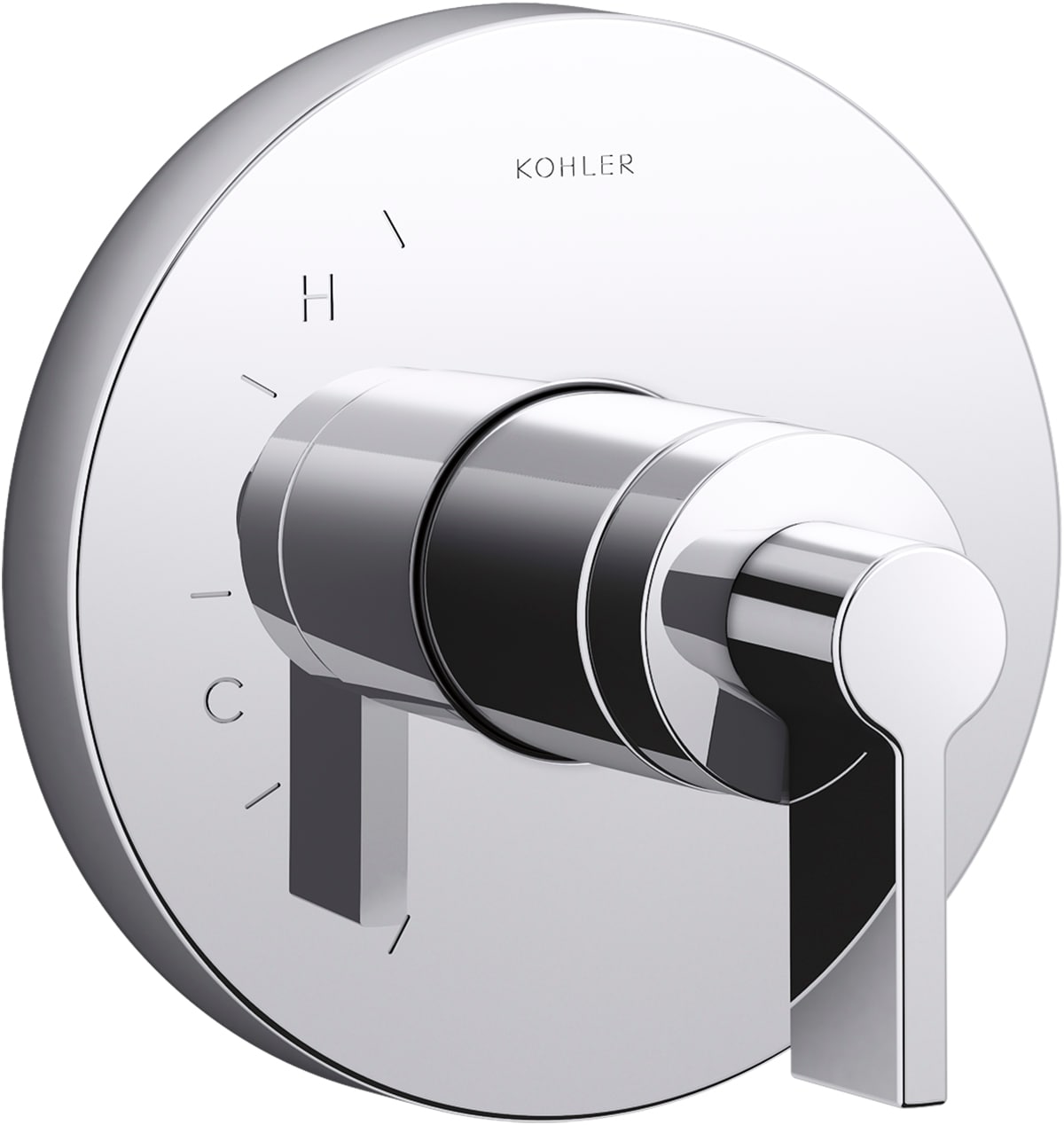 Manija de grifo de ducha de palanca cromada pulida KOHLER K-TS78015-4-CP
