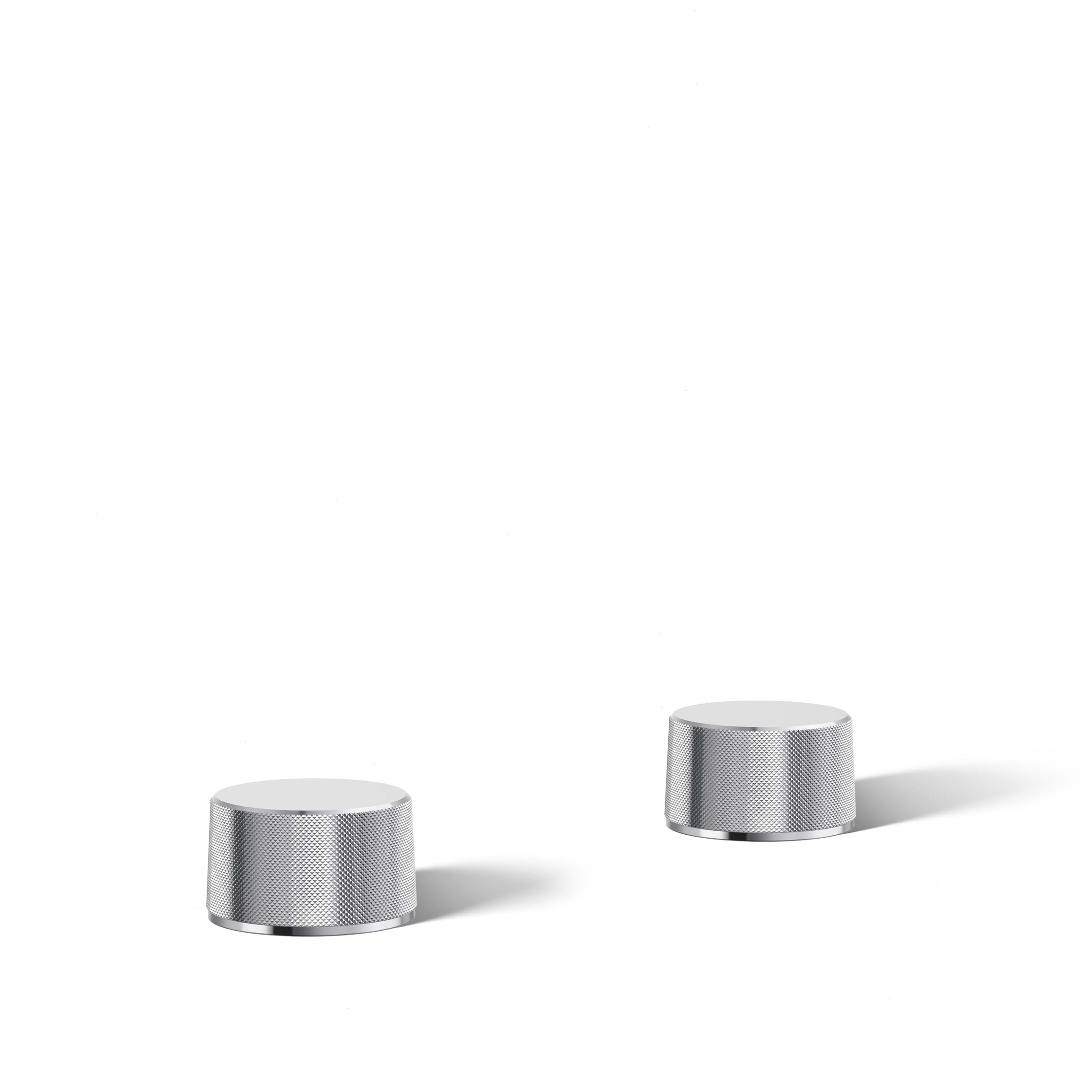 Manija del grifo para lavabo de baño cromado brillante con 2 asas K-77974-8-CP - Paquete de 2