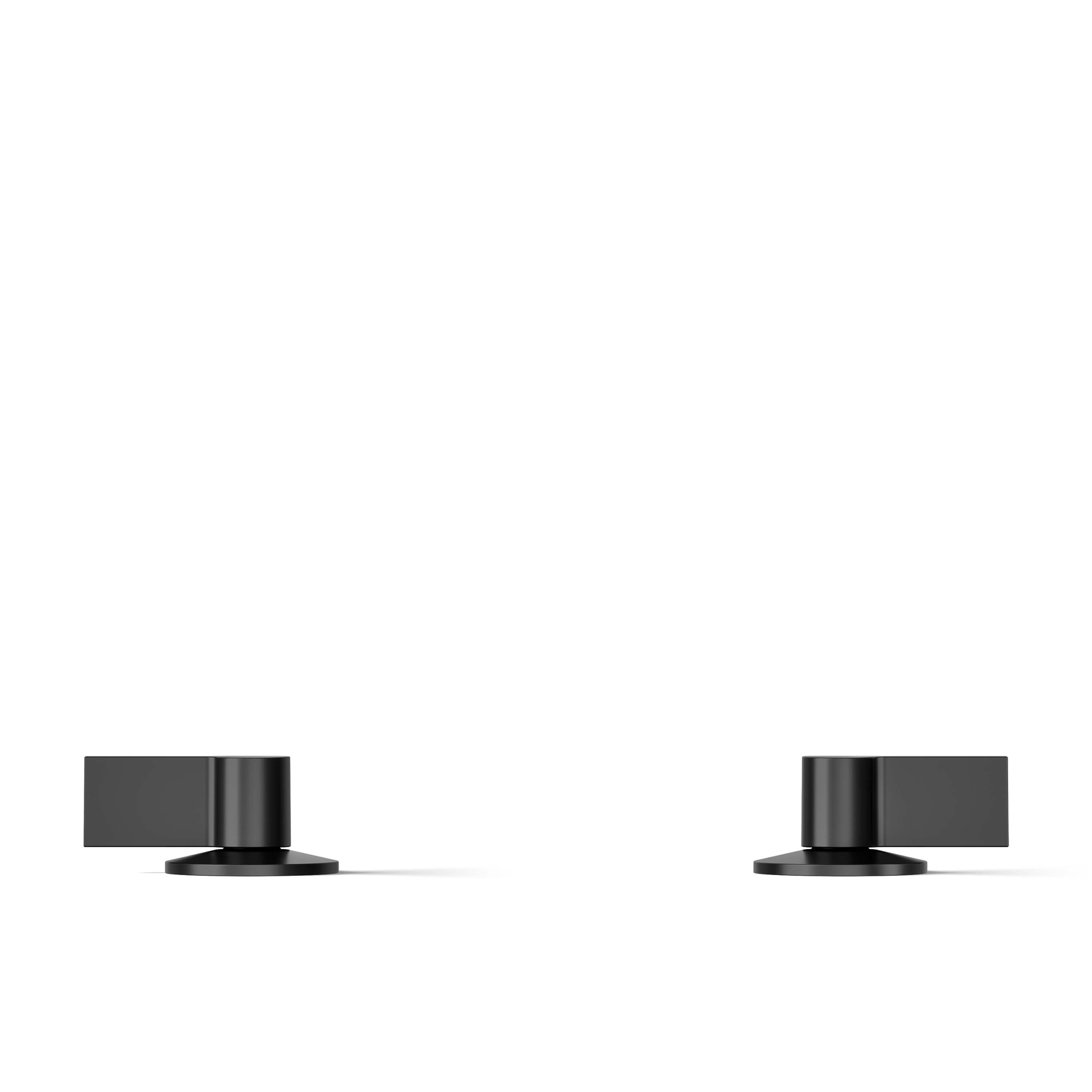 Manija de grifo para lavabo en negro mate de KOHLER con 2 manijas - Paquete de 2 - K-77974-4-BL