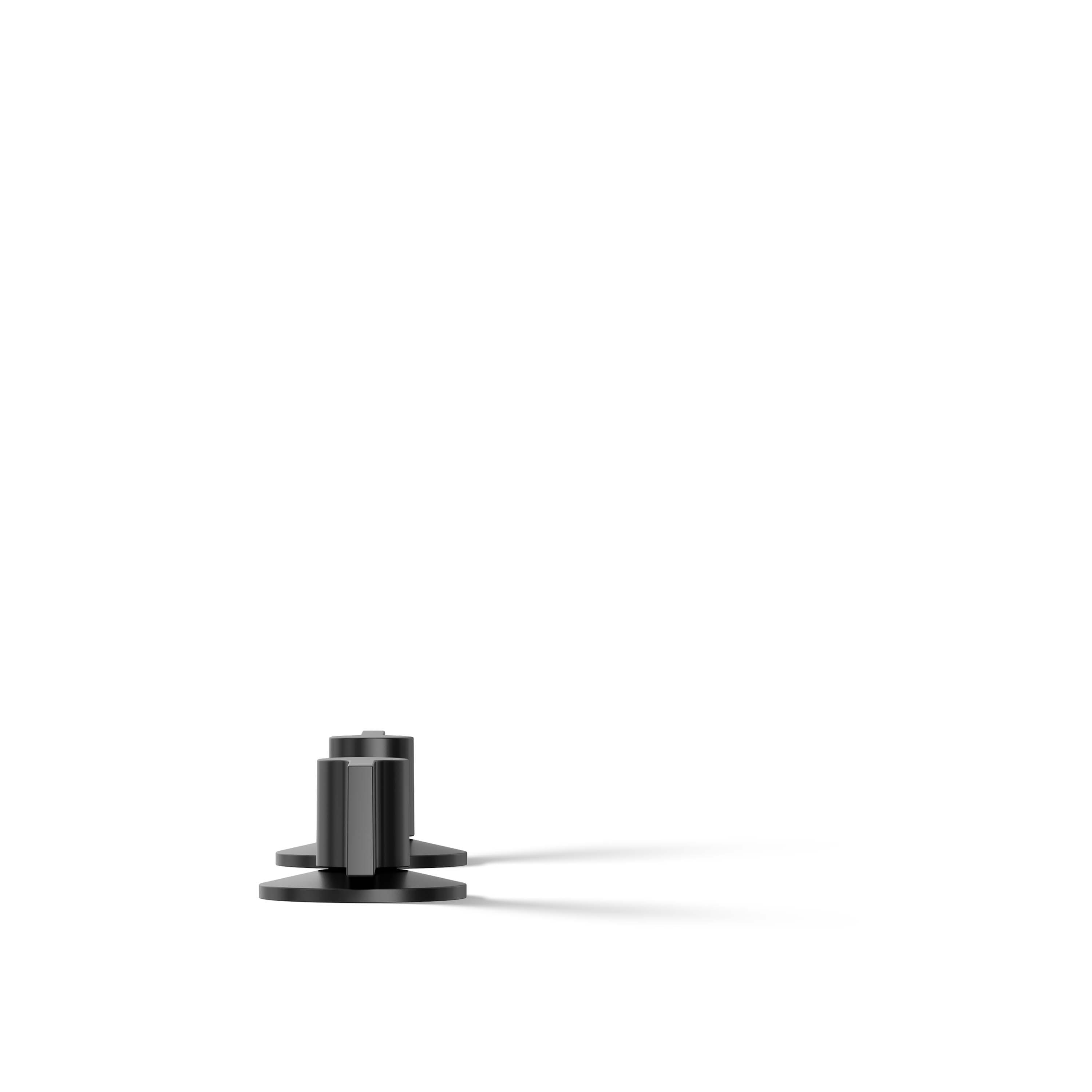 Manija de grifo para lavabo en negro mate de KOHLER con 2 manijas - Paquete de 2 - K-77974-4-BL