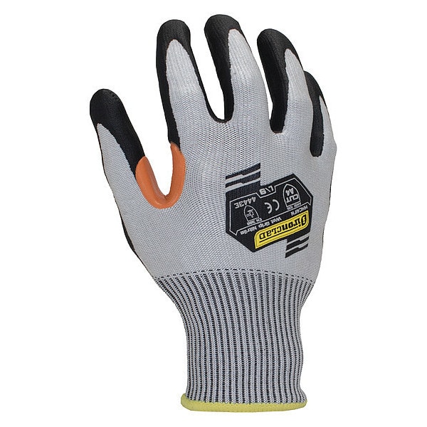Guantes recubiertos resistentes a cortes Ironclad Performance Wear, Nivel de corte A4, calibre 15, Gris, M (8) - KKC4FN-03-M