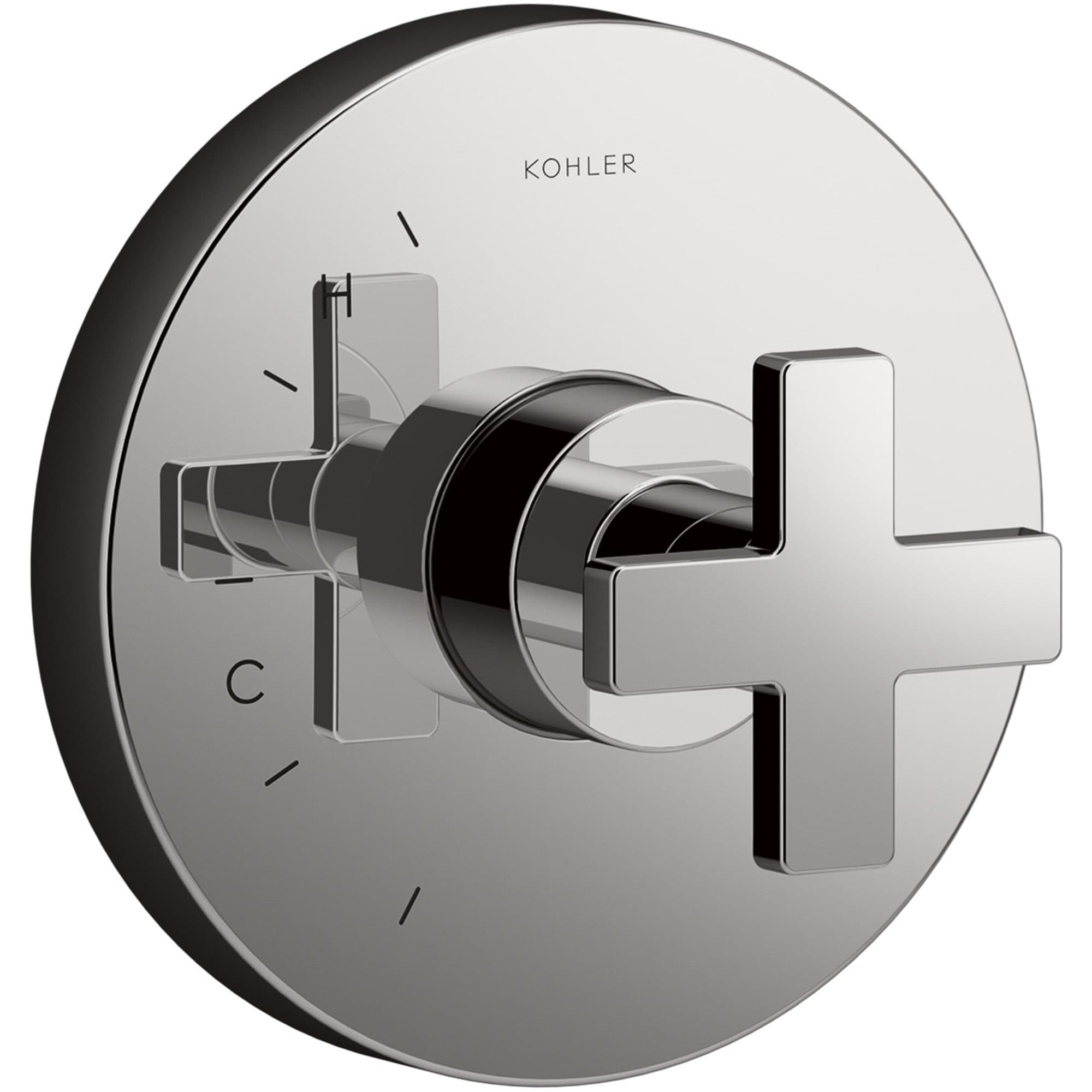 Manija de la llave de la regadera en cruz vibrante de titanio KOHLER TS73115-3-TT