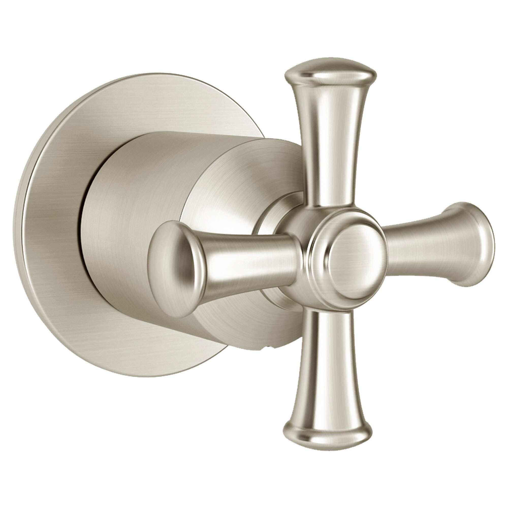 Maneral de grifo de ducha de cruz de una manija en niquel cepillado American Standard T052432.295