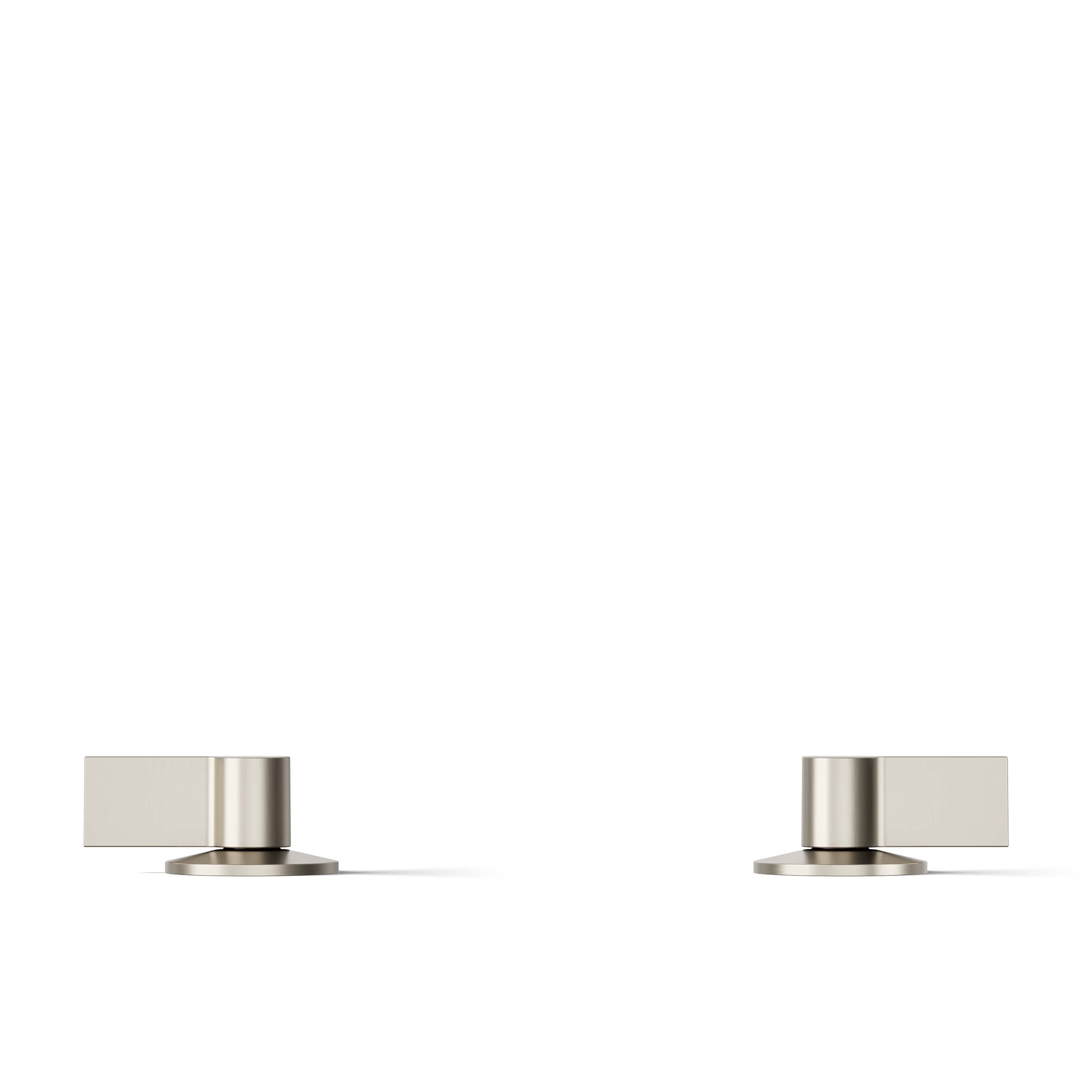 Manija de Grifo de Lavabo de Baño de 2 Manijas en Níquel Cepillado Brillante KOHLER K-77974-4-BN