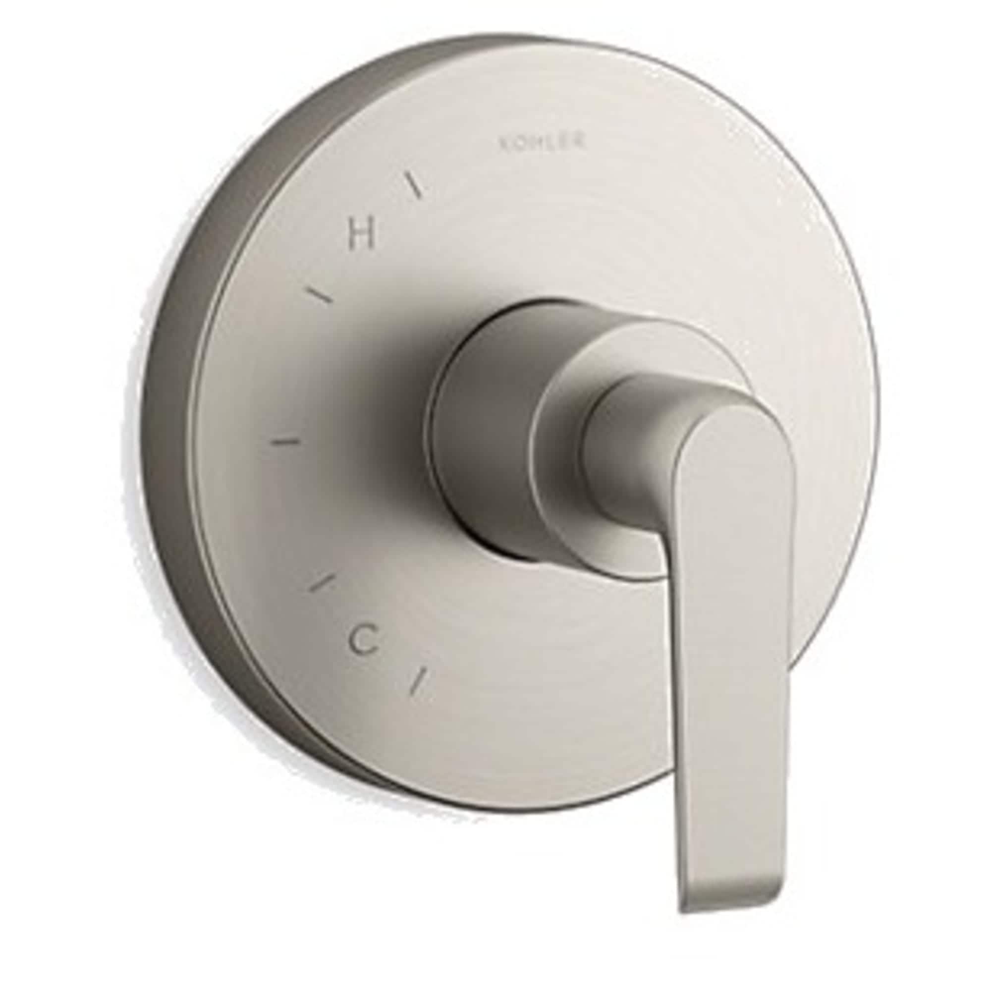 Manija de grifo para regadera con diseño de palanca en níquel cepillado vibrante KOHLER K-TS97018-4-BN