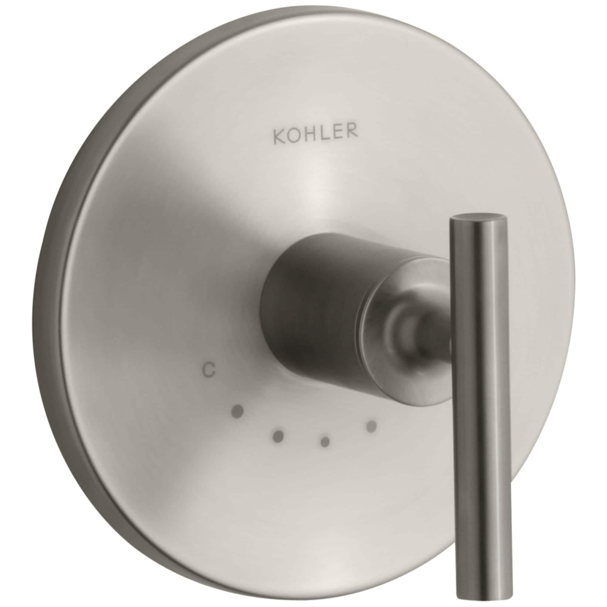 Manija de la llave de la regadera en níquel cepillado vibrante de KOHLER T14488-4-BN