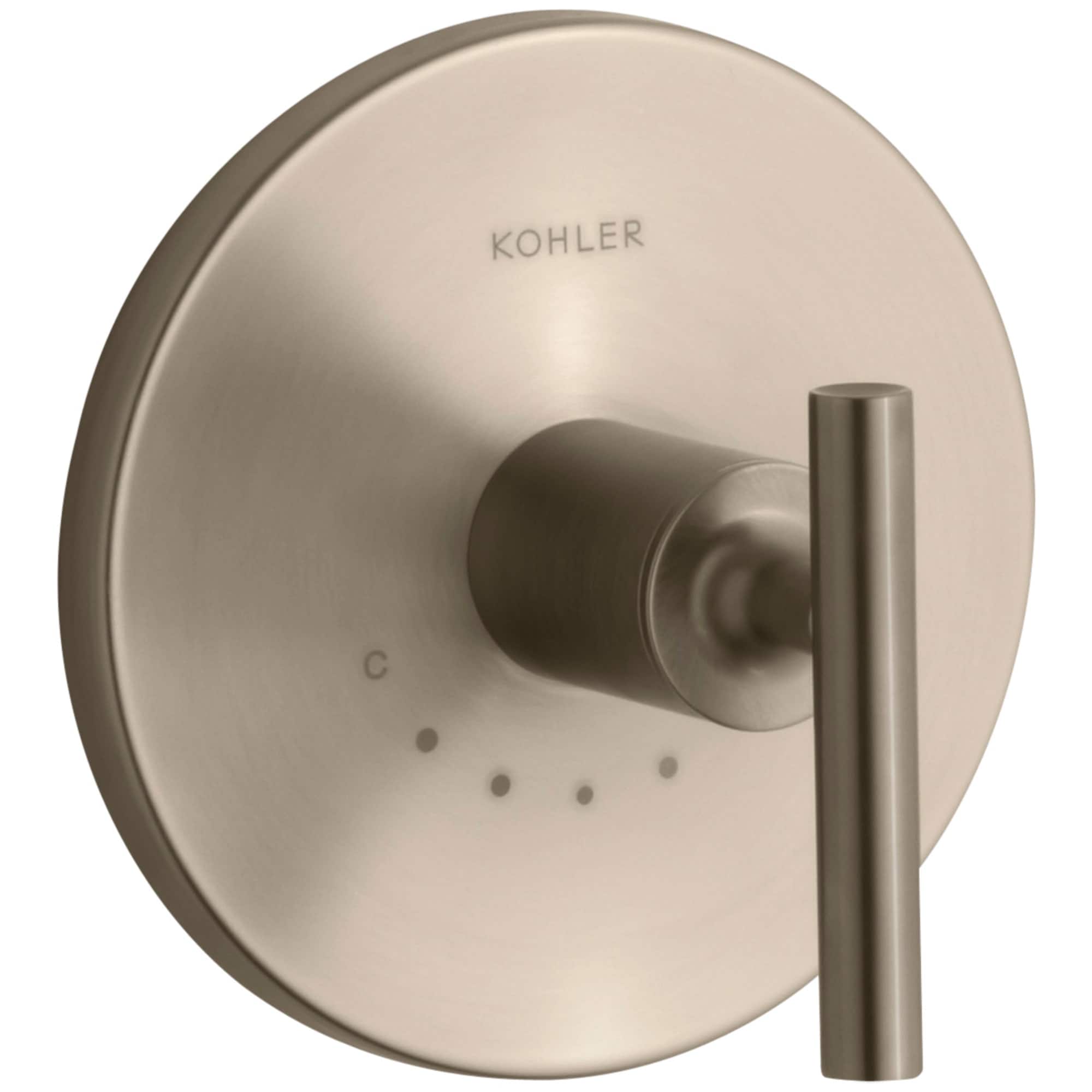 Mango para grifo de ducha con palanca en bronce cepillado vibrante KOHLER T14488-4-BV