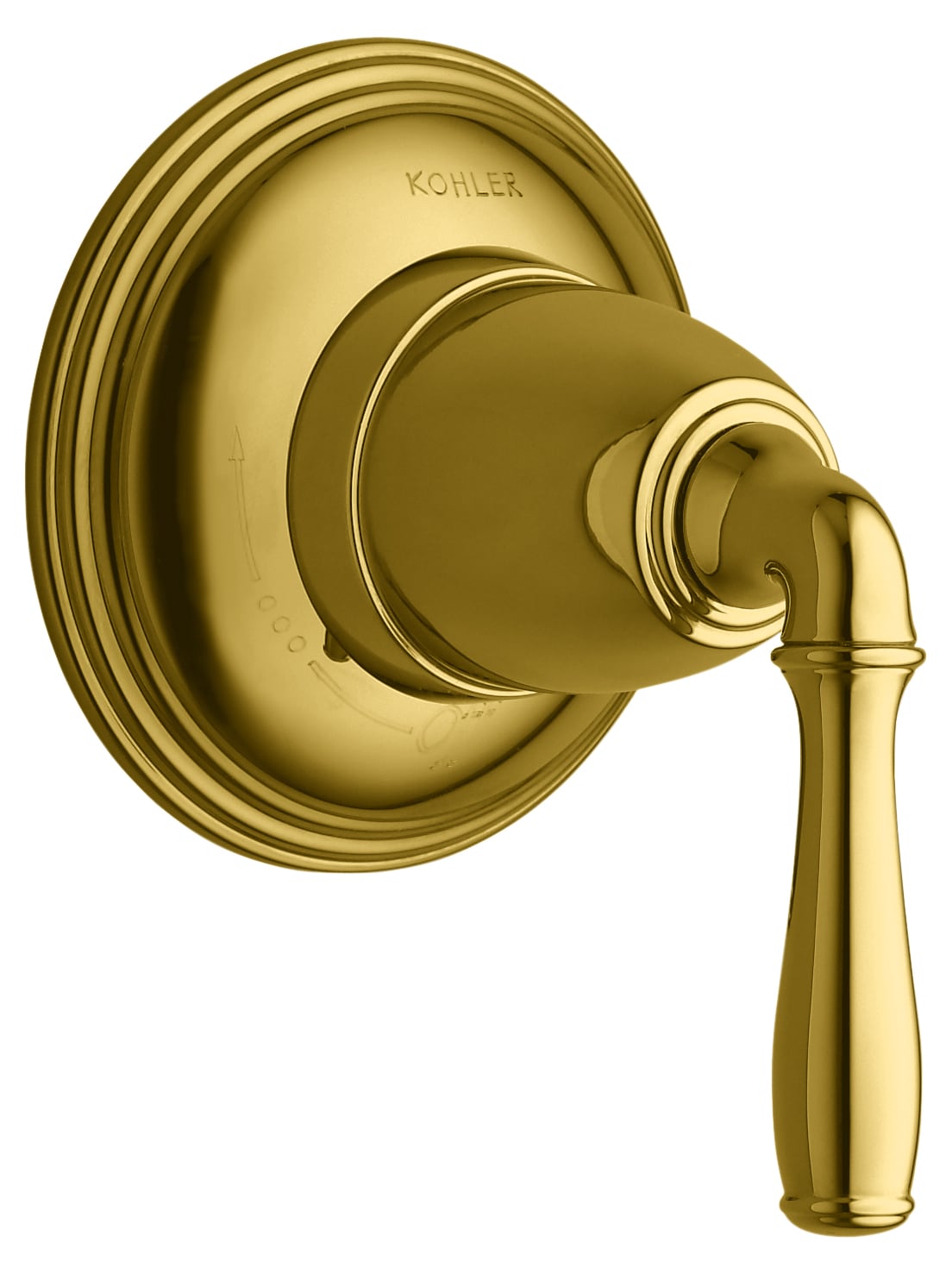 Mango de llave para regadera en latón pulido vibrante KOHLER T10358-4-PB