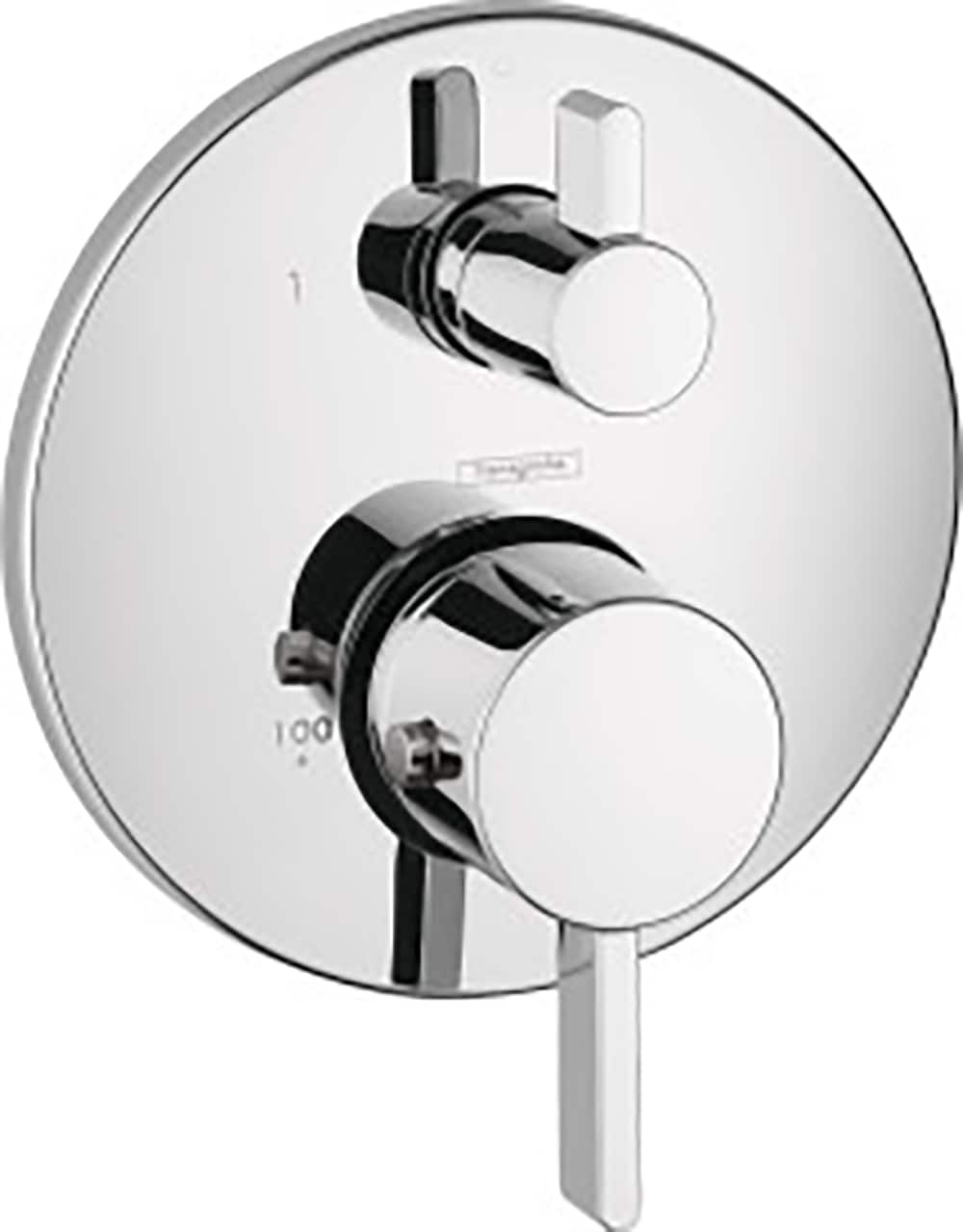 Maneral para grifo de regadera de 2 manijas en cromo Hansgrohe 04230000