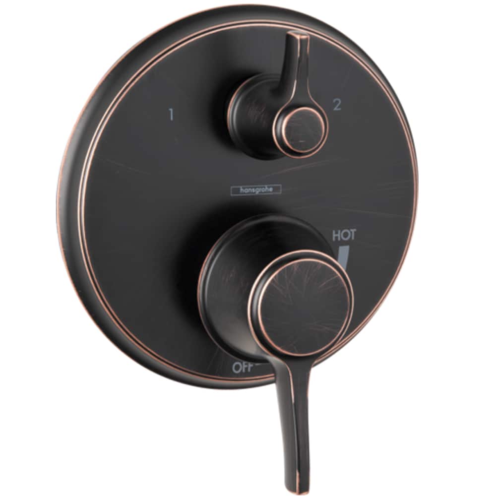 Maneral de grifo de ducha de bronce frotado con 2 manijas Hansgrohe 04449920