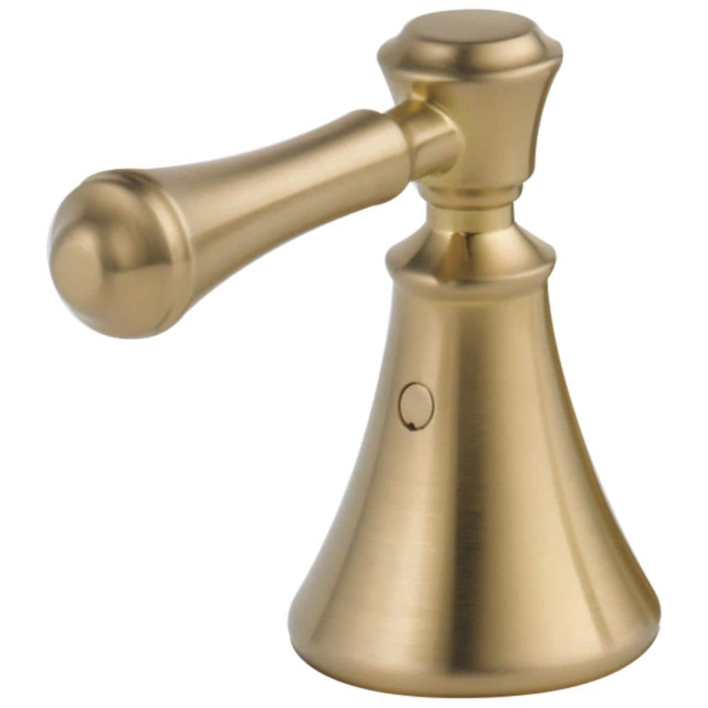 Maneral de bronce champán de Delta para lavabo de baño con 2 manijas - Paquete de 2 H297CZ
