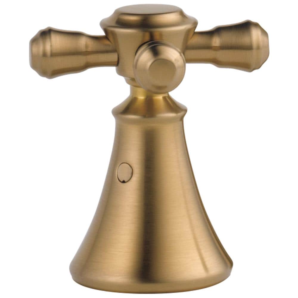 Maneral para grifo de lavabo con 2 manijas en cruz, acabado Champagne Bronze, pack de 2 - Modelo H295CZ