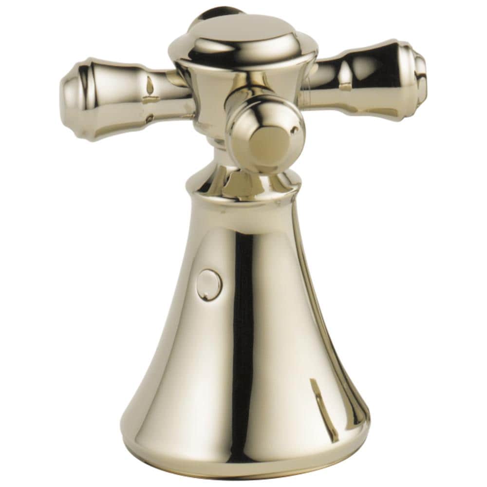 Grifo de Lavabo con 2 Manijas en Cruz de Níquel Pulido Delta - Paquete de 2 Manijas H295PN