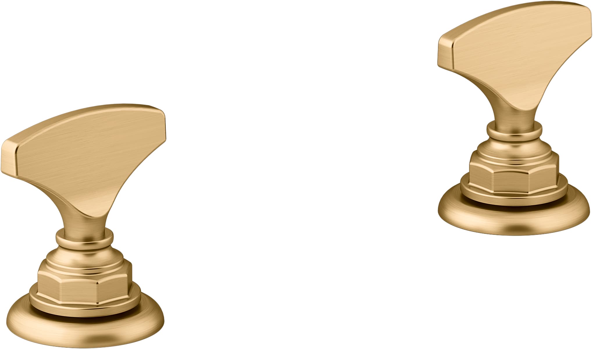 Manija de grifo de bañera de dos manijas en bronce frotado con aceite KOHLER