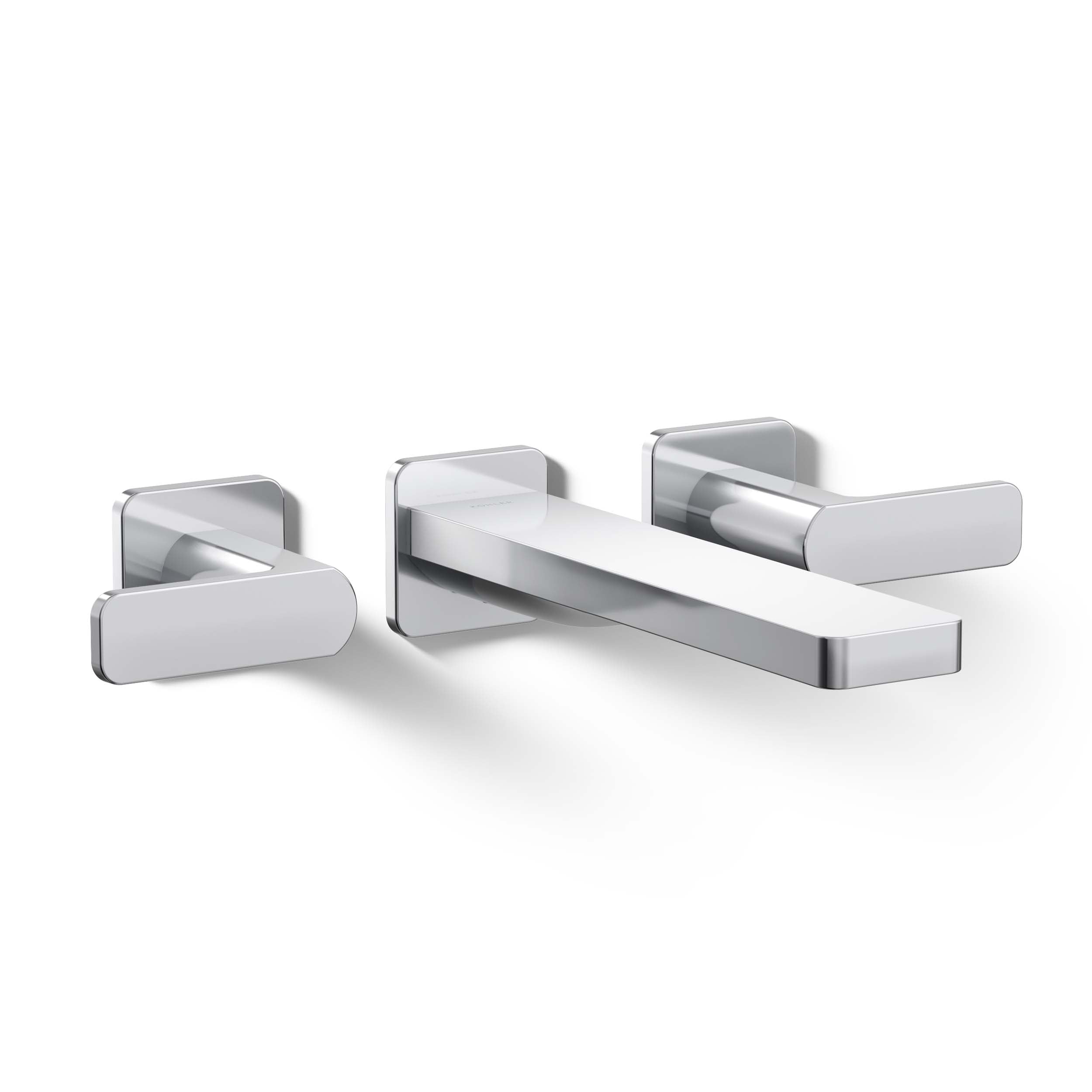 Manija de grifo de bañera de dos llaves con palanca en cromo pulido KOHLER K-T23491-4-CP