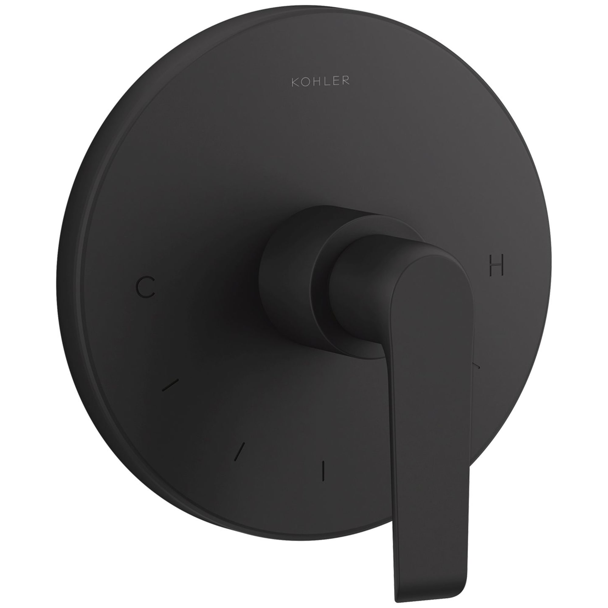 Mango de regadera de palanca en negro mate KOHLER K-T97022-4-BL.