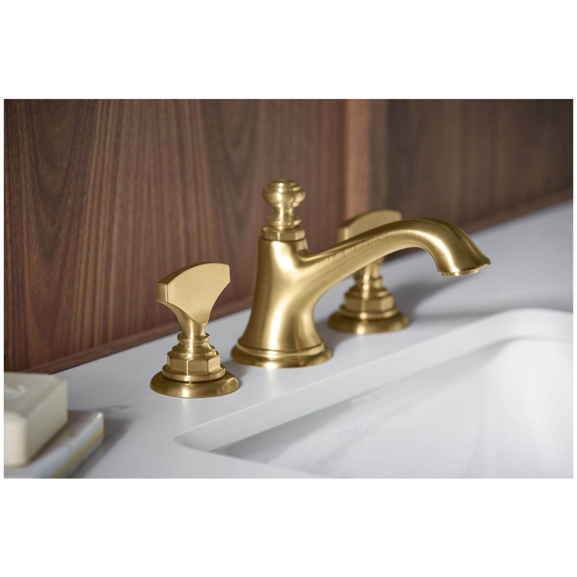 Manija de grifo de bañera de dos manijas cromadas pulidas KOHLER - K-98068-6-CP