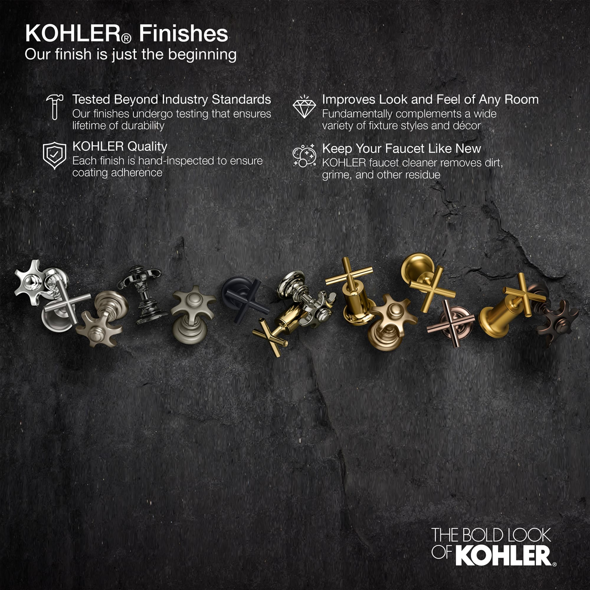 Agujeta de Ducha en Negro Mate para Grifo de Ducha KOHLER Modelo K-T97025-4-BL