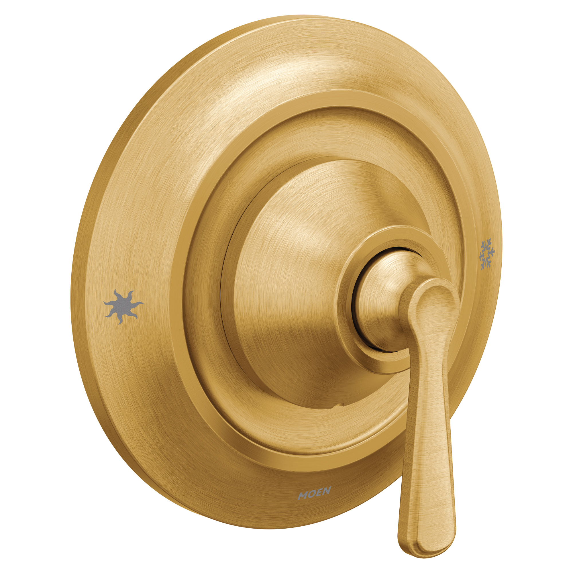 Manija de ducha de palanca de una sola manija en oro cepillado Moen TS44201BG