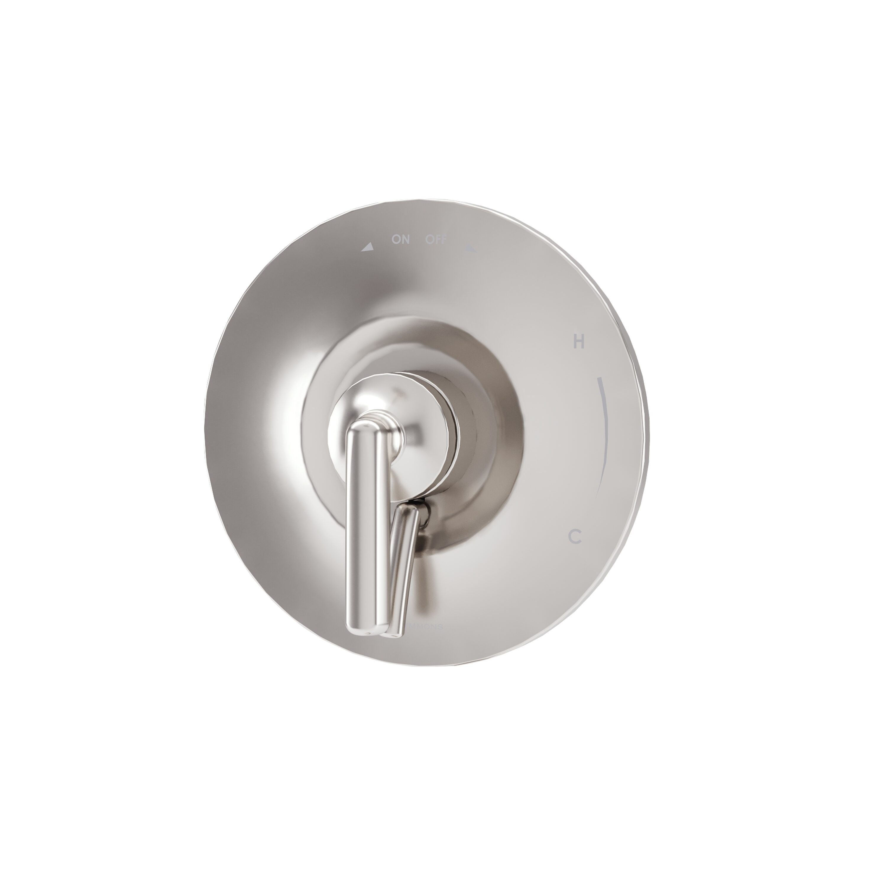 Mango de llave para regadera Symmons Birch en níquel satinado