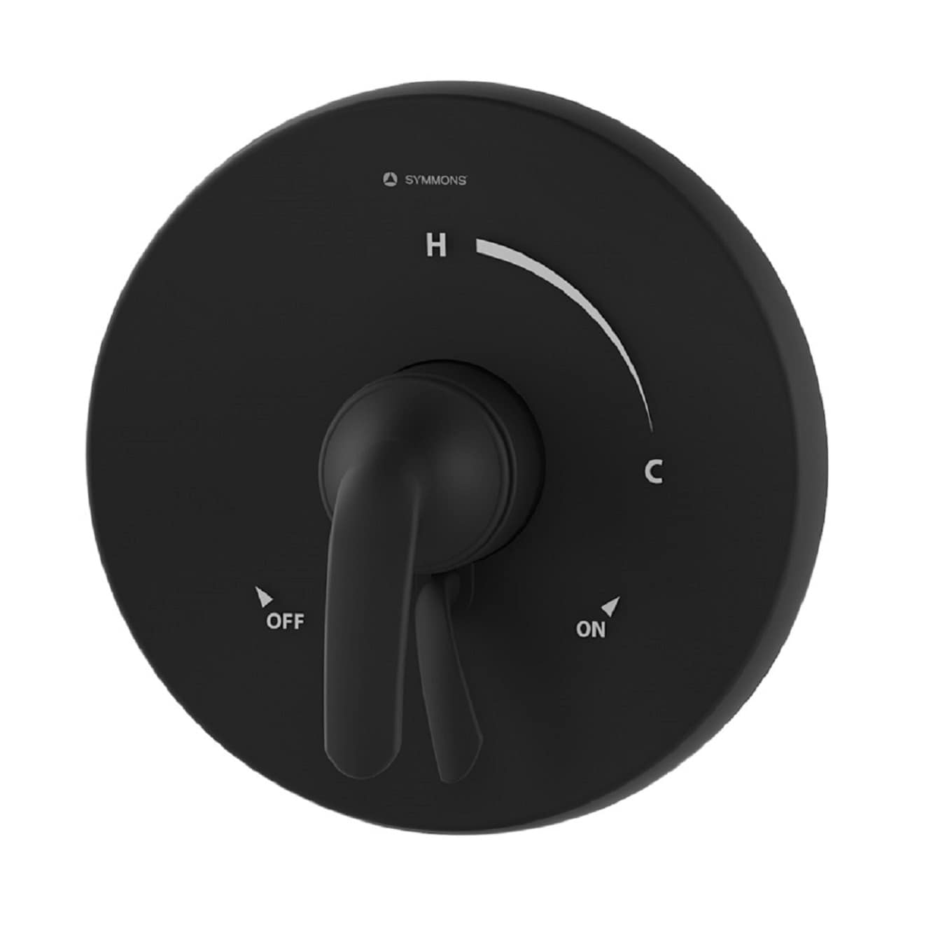 Manija de grifo para ducha Symmons Elm en negro mate