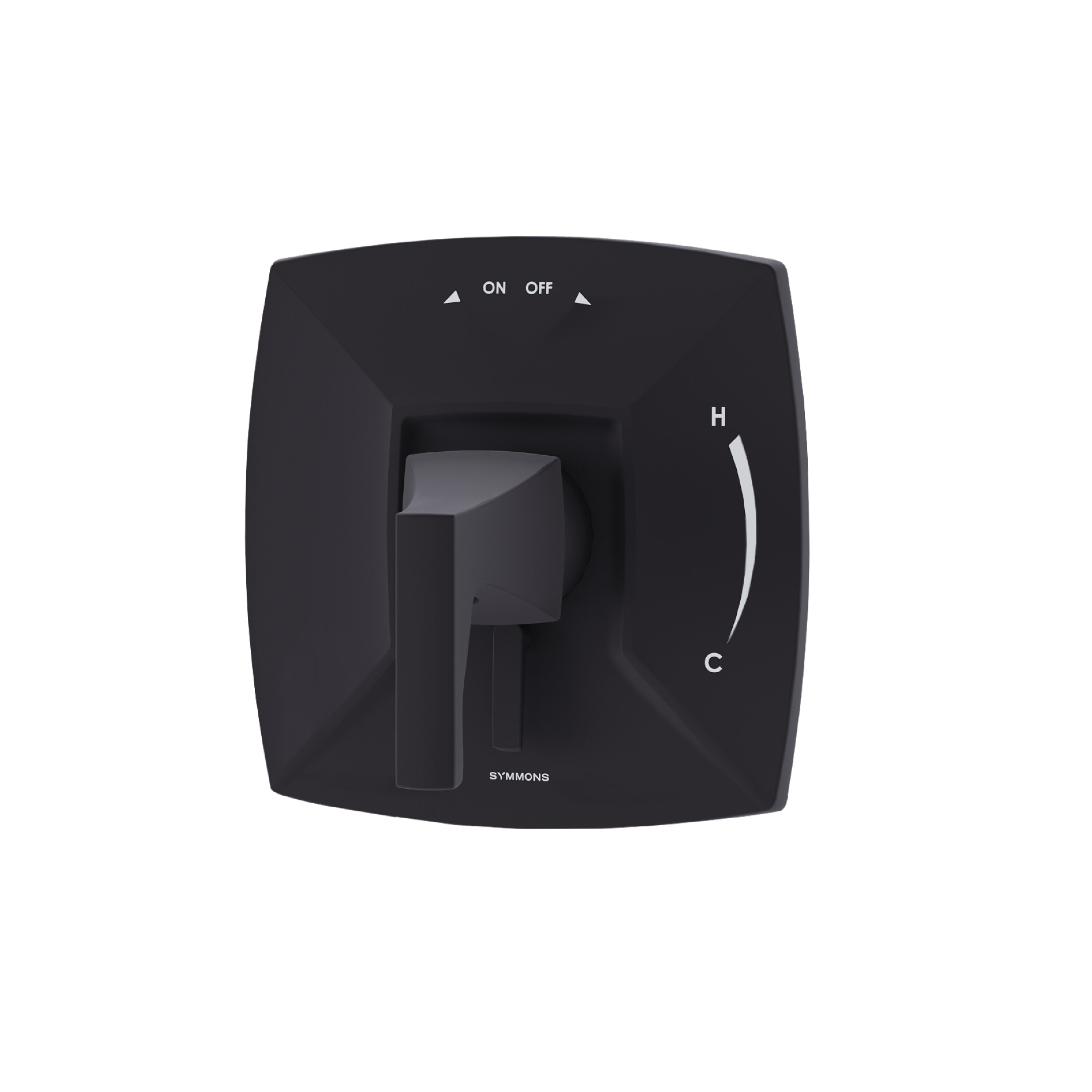 Manija de grifo de ducha Symmons Oak en negro mate