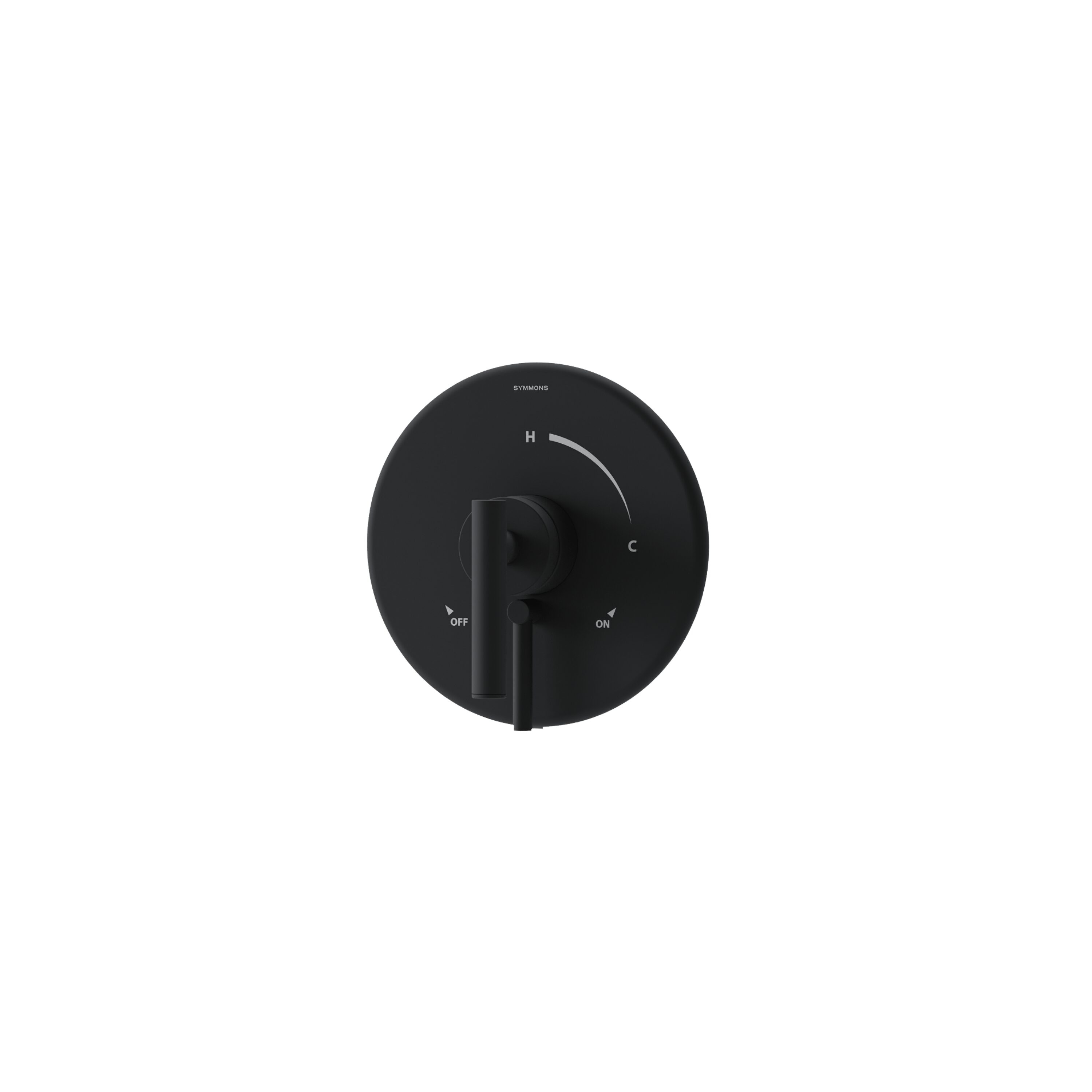Manija de regadera Symmons Dia en negro mate 3590BMBTRM