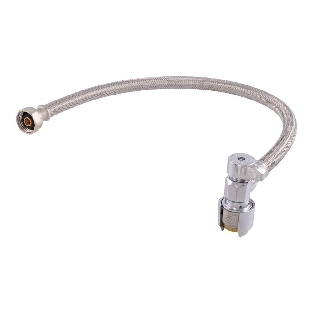 Línea de suministro flexible de la llave del grifo de acero inoxidable trenzado de 20 pulgadas 1/2 pulgada FIP x 1/2 pulgada FIP SharkBite UR24657Z