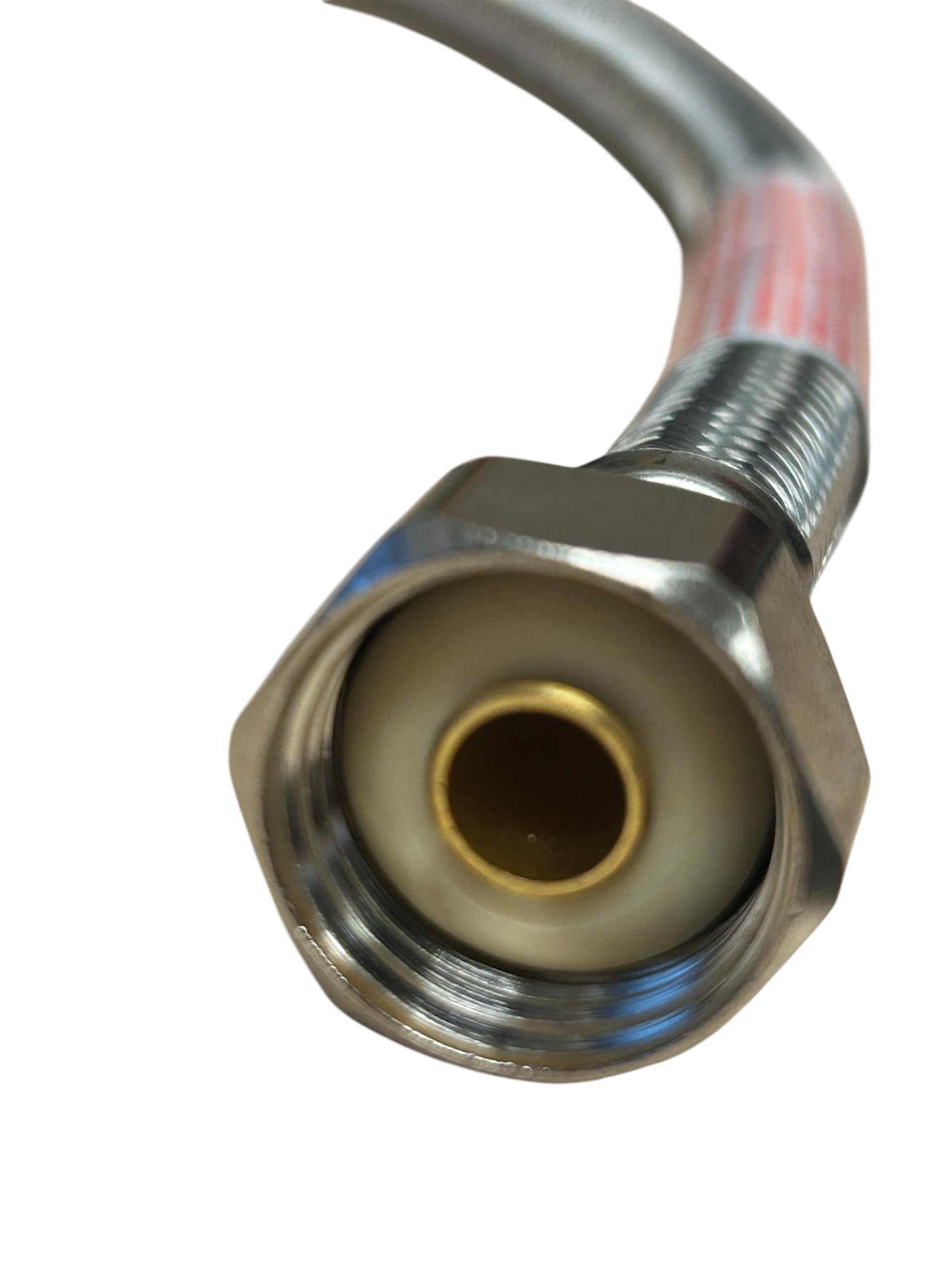 Línea de suministro flexible para grifo de acero inoxidable trenzado de 1/2 pulg. FIP x 1/2 pulg. de compresión x 20 pulg. de Fluidmaster B3F20