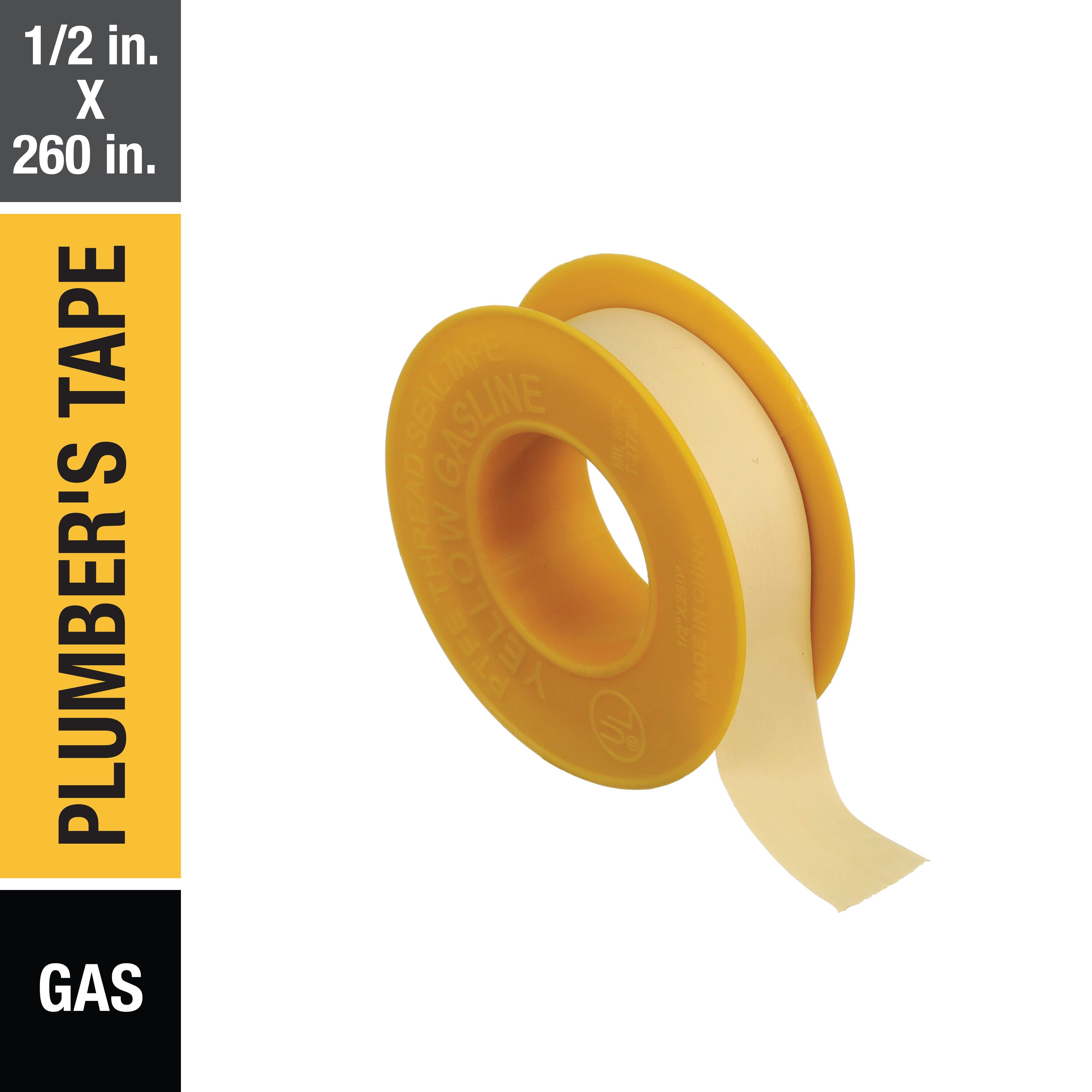 Cinta de plomero Oatey de 0.5 pulgadas x 21.67 pies 31432L