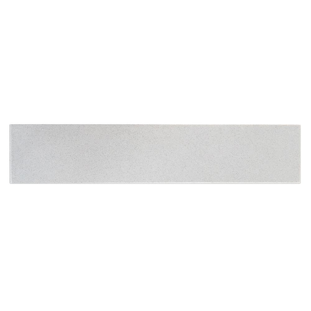 Salpicadero lateral para baño de mármol natural gris/pulido Bestview Meridian de 4 pulgadas de alto x 21.25 pulgadas de largo
