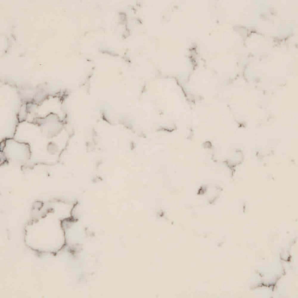 Salpicadura lateral de baño de cuarzo Florentine pulido MarCraft Vista de 4 pulgadas de alto x 21.75 pulgadas de largo VQFQ0422999