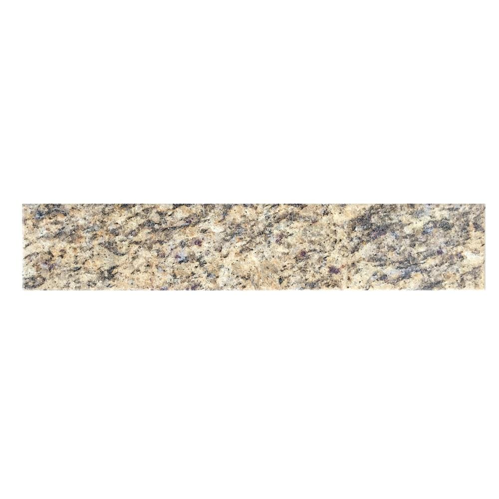 Salpicadera de baño de granito Santa Cecilia de 4 pulgadas de alto x 21.25 pulgadas de largo Bestview