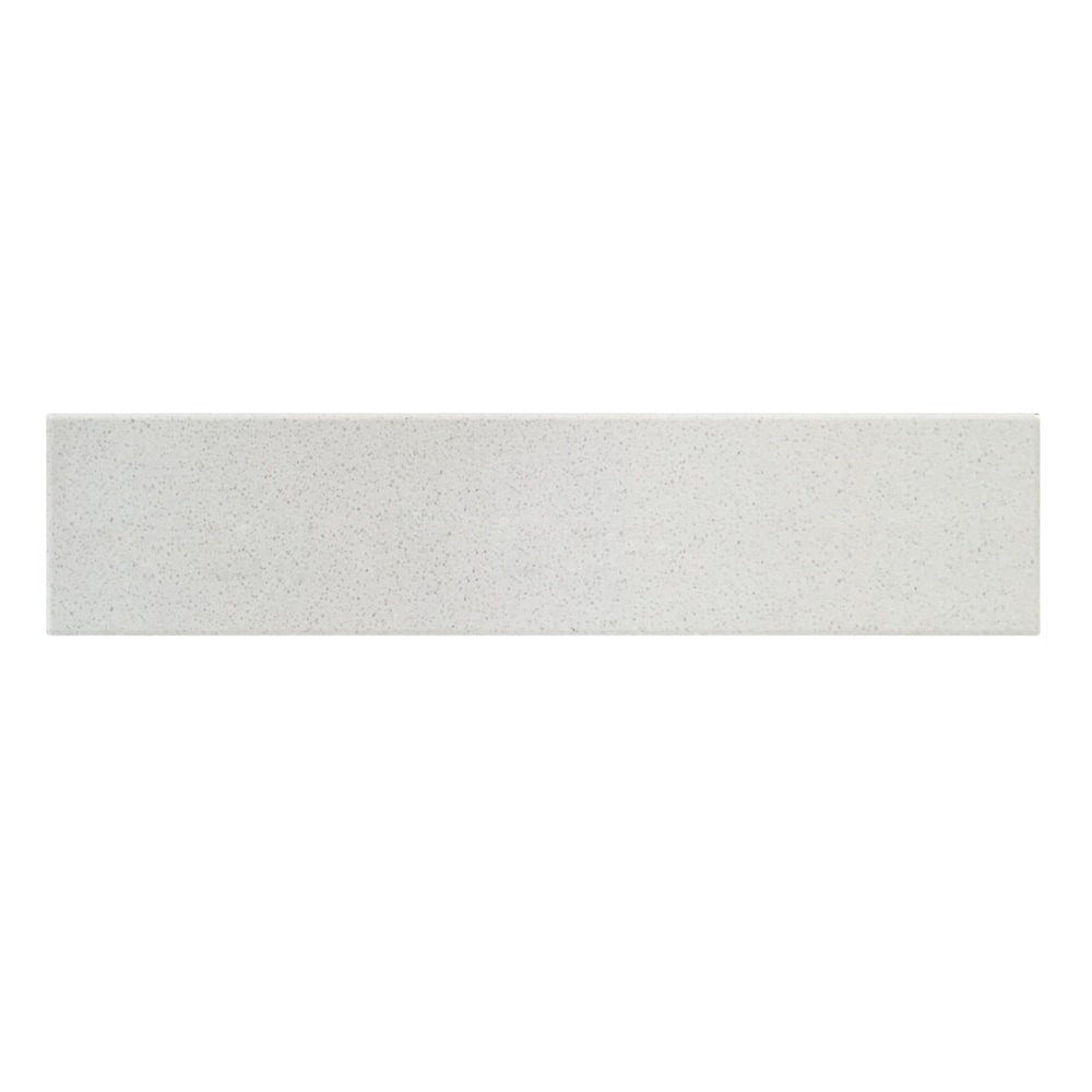 Salpicadura lateral para baño de mármol blanco/pulido de 10.16 cm de alto x 53.98 cm de largo Meridian de allen + roth