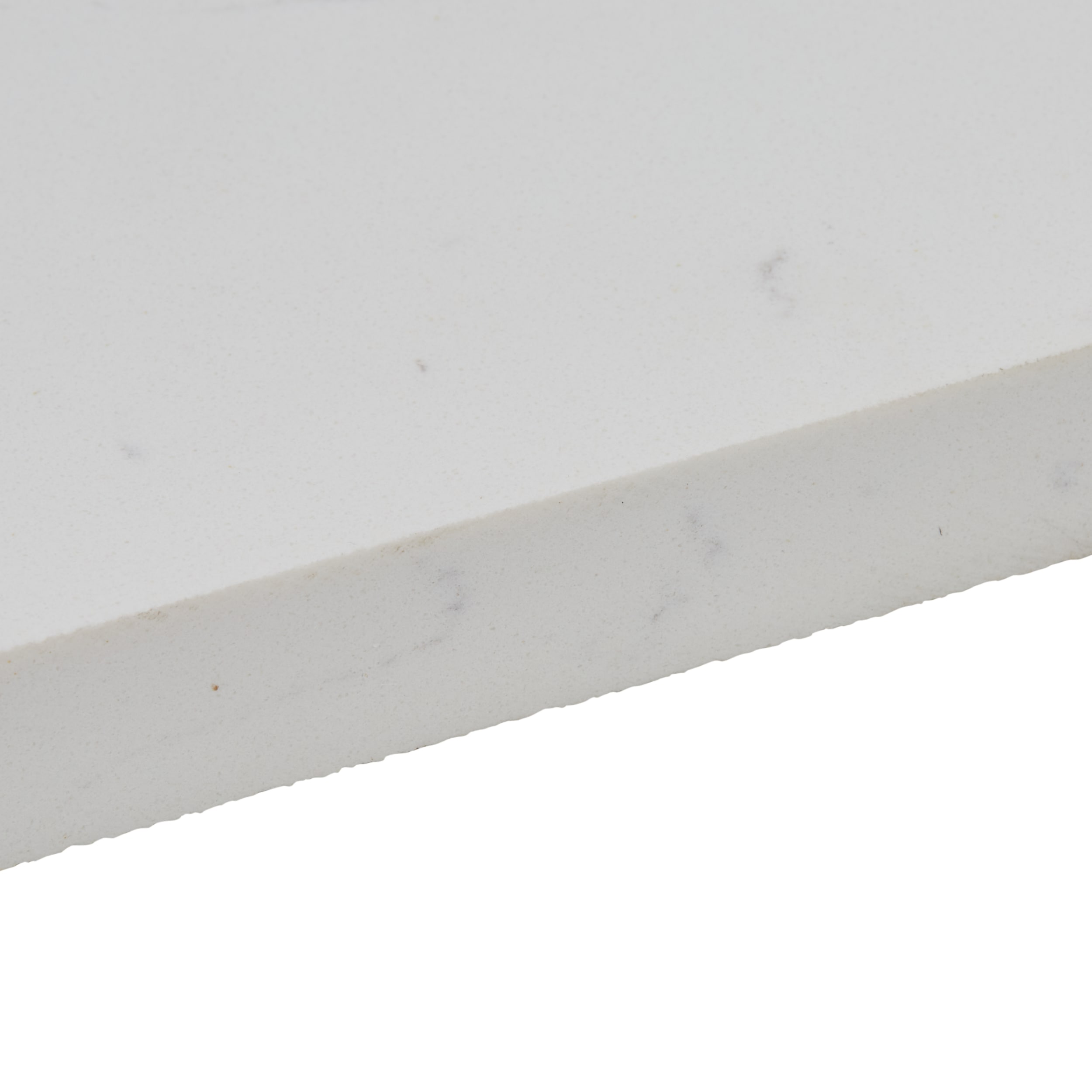 Salpicadera lateral de baño de mármol blanco natural de carrara de 4 pulgadas de alto x 21 pulgadas de largo de allen + roth 261415