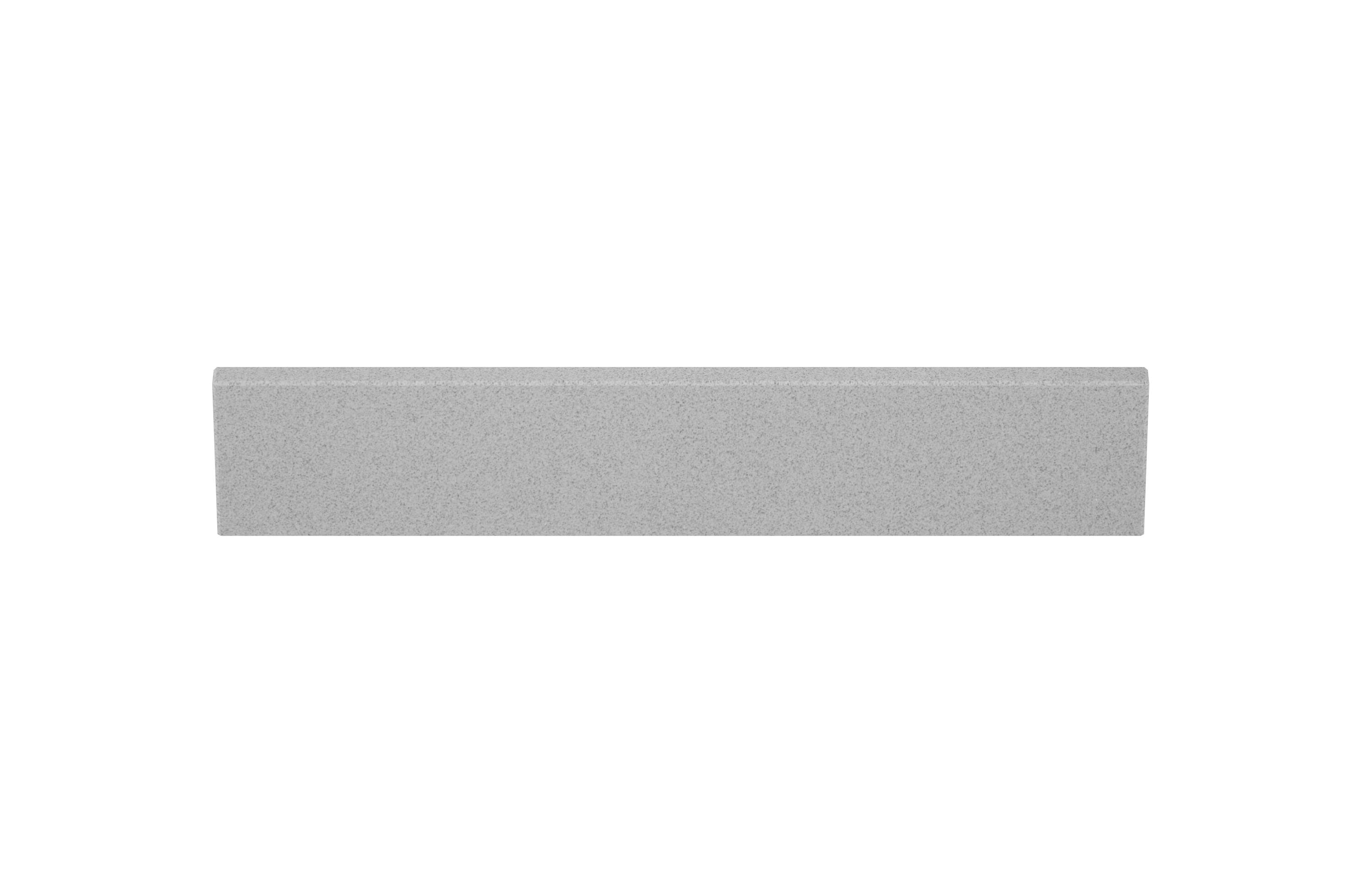 Salpicadero lateral de baño de mármol engineered gris plateado de 4 pulgadas de alto por 21.24 pulgadas de largo Winette WSSEM3103