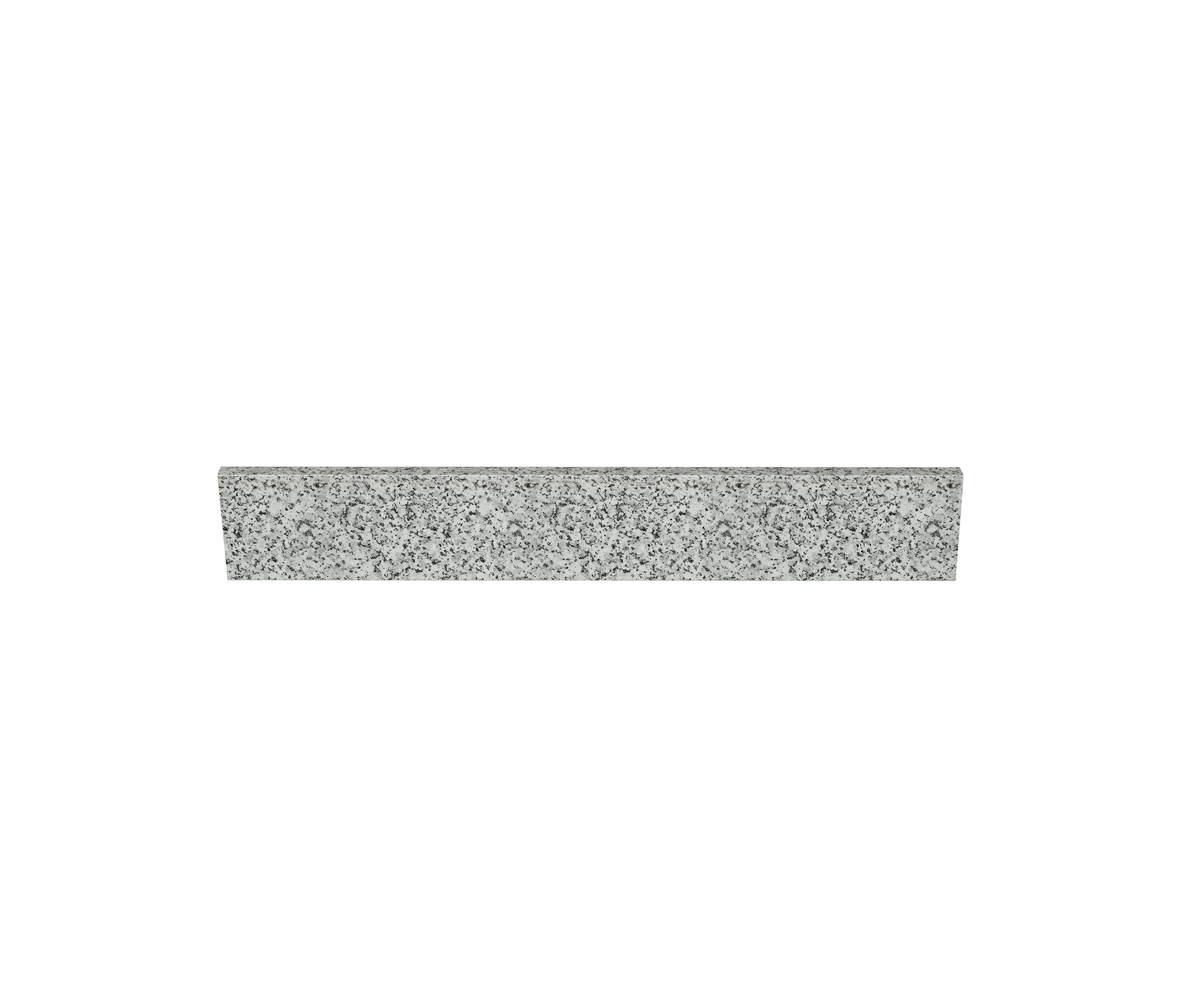 Salpicadera de baño de granito gris de 4 pulgadas de alto por 31 pulgadas de largo TJAmerican TJ31-40BS305