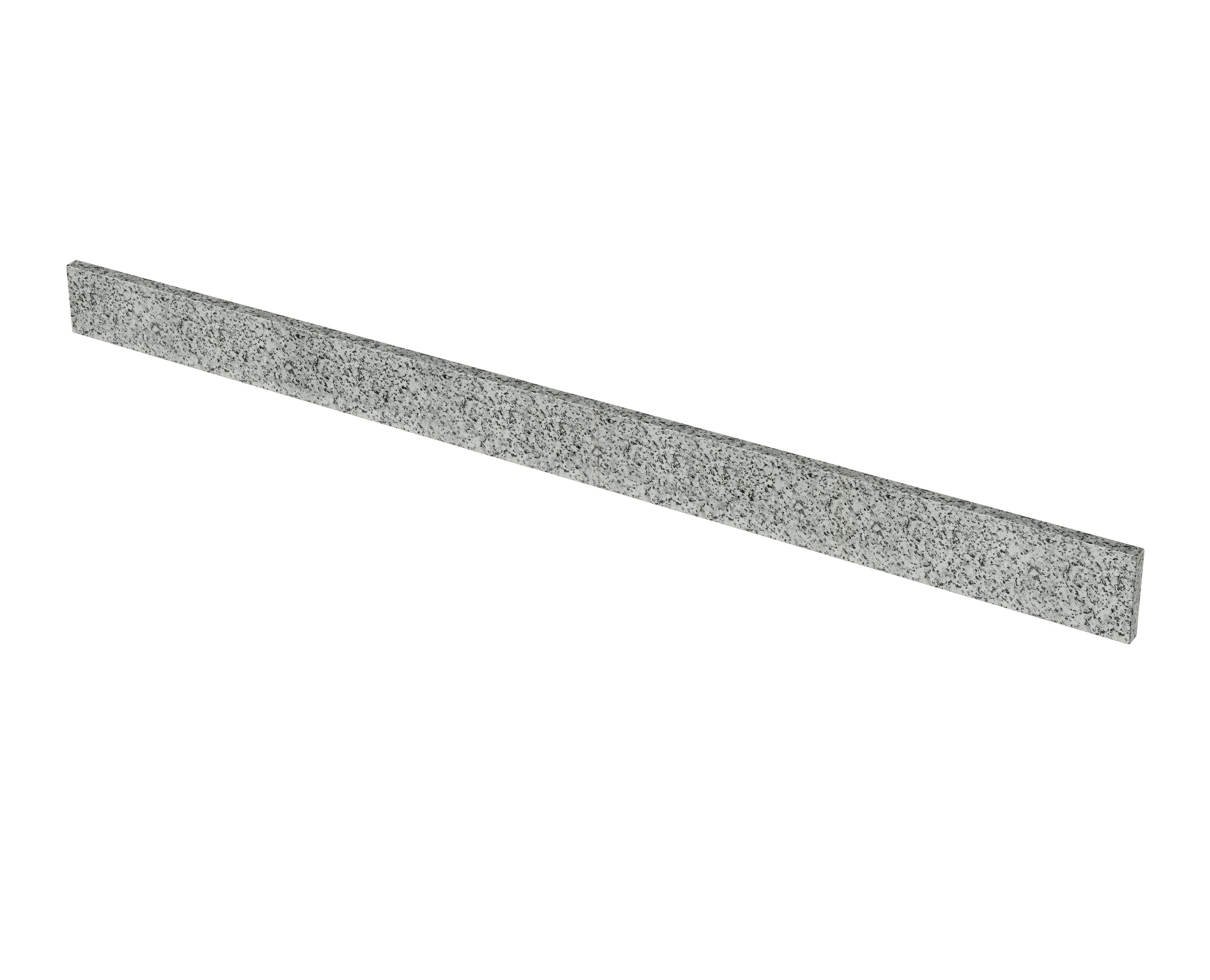 Respaldo de baño de granito gris de 61 pulgadas x 4 pulgadas (2 piezas) TJAmerican