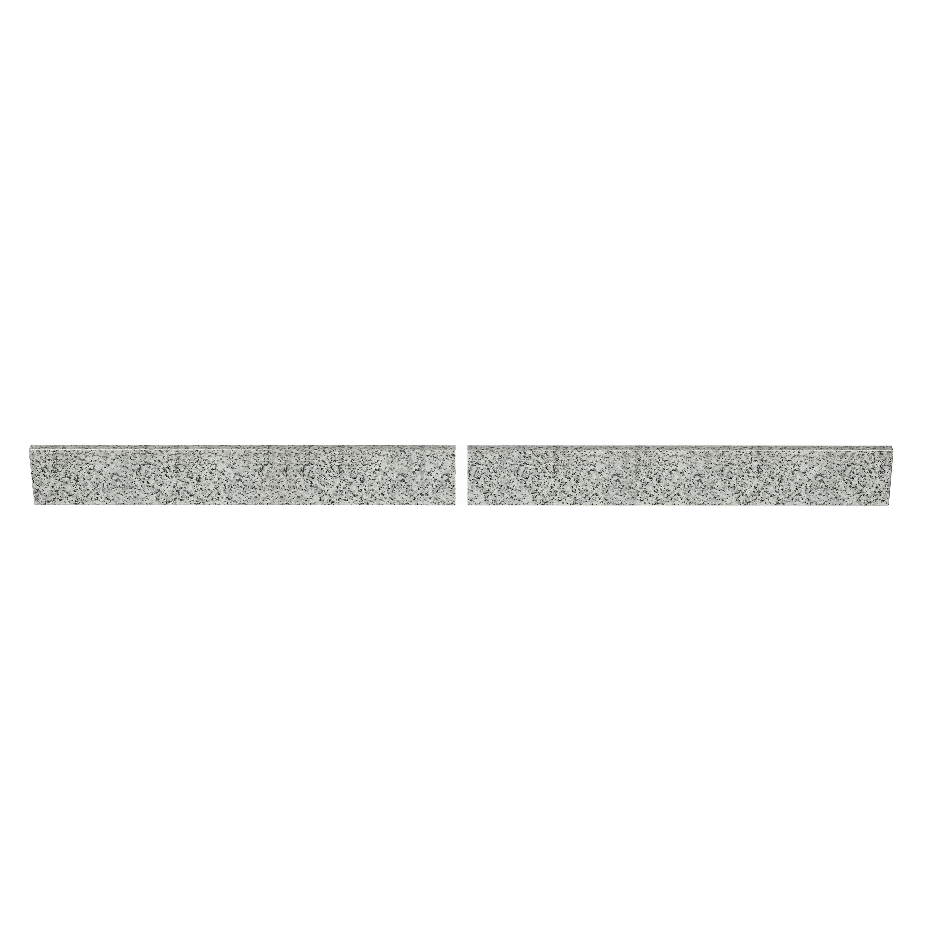 ---


Respaldo de baño en granito gris de 72 pulgadas de largo x 4 pulgadas de alto, TJAmerican (2 piezas) TJ72-40BS305


---