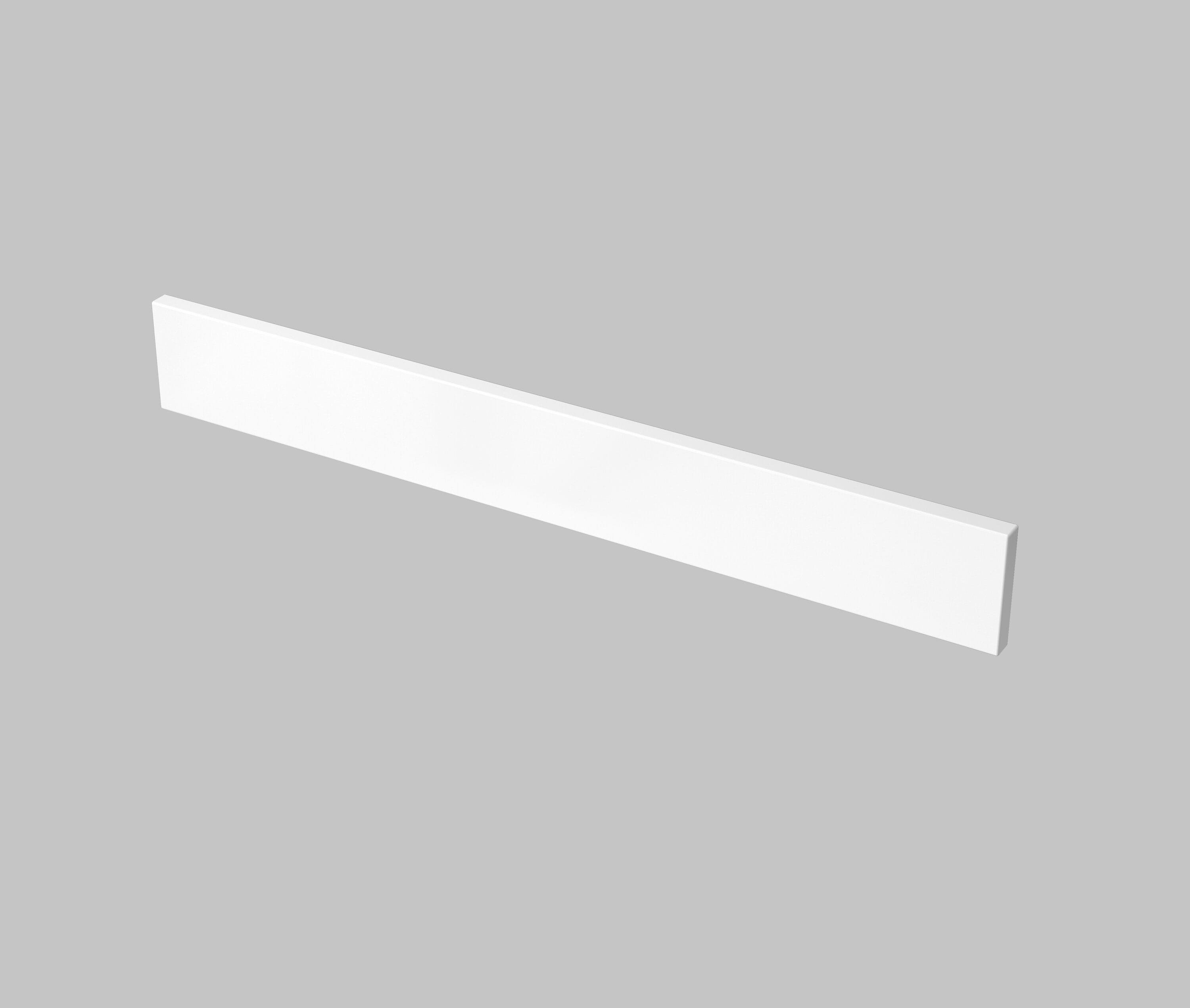 Salpicadura de baño de mármol blanco de ingeniería TJAmerican de 4 pulgadas x 37 pulgadas