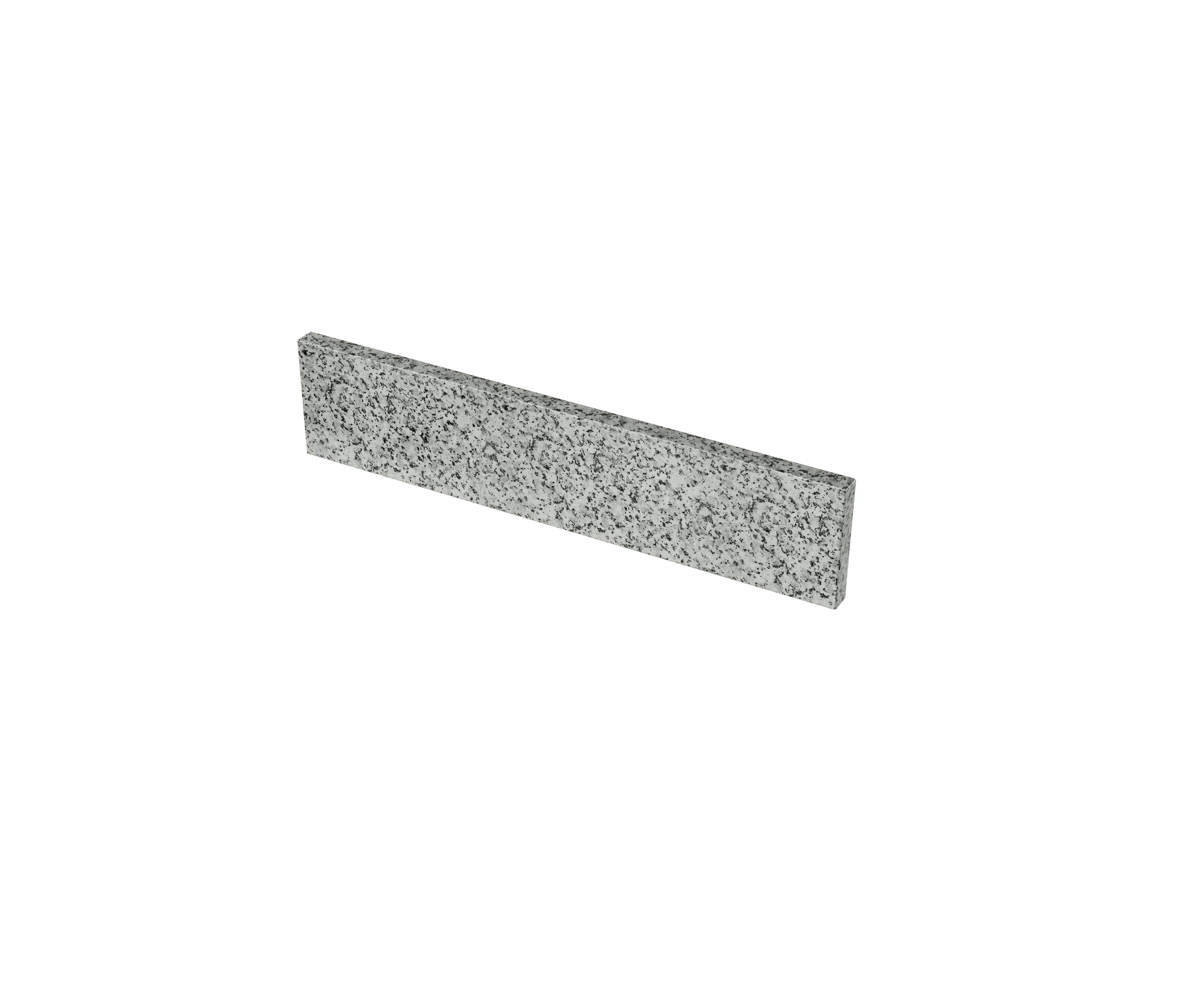 Salpicadura lateral de baño de granito gris de 4 pulgadas de alto por 21.25 pulgadas de largo TJAmerican TJ22-40SS305