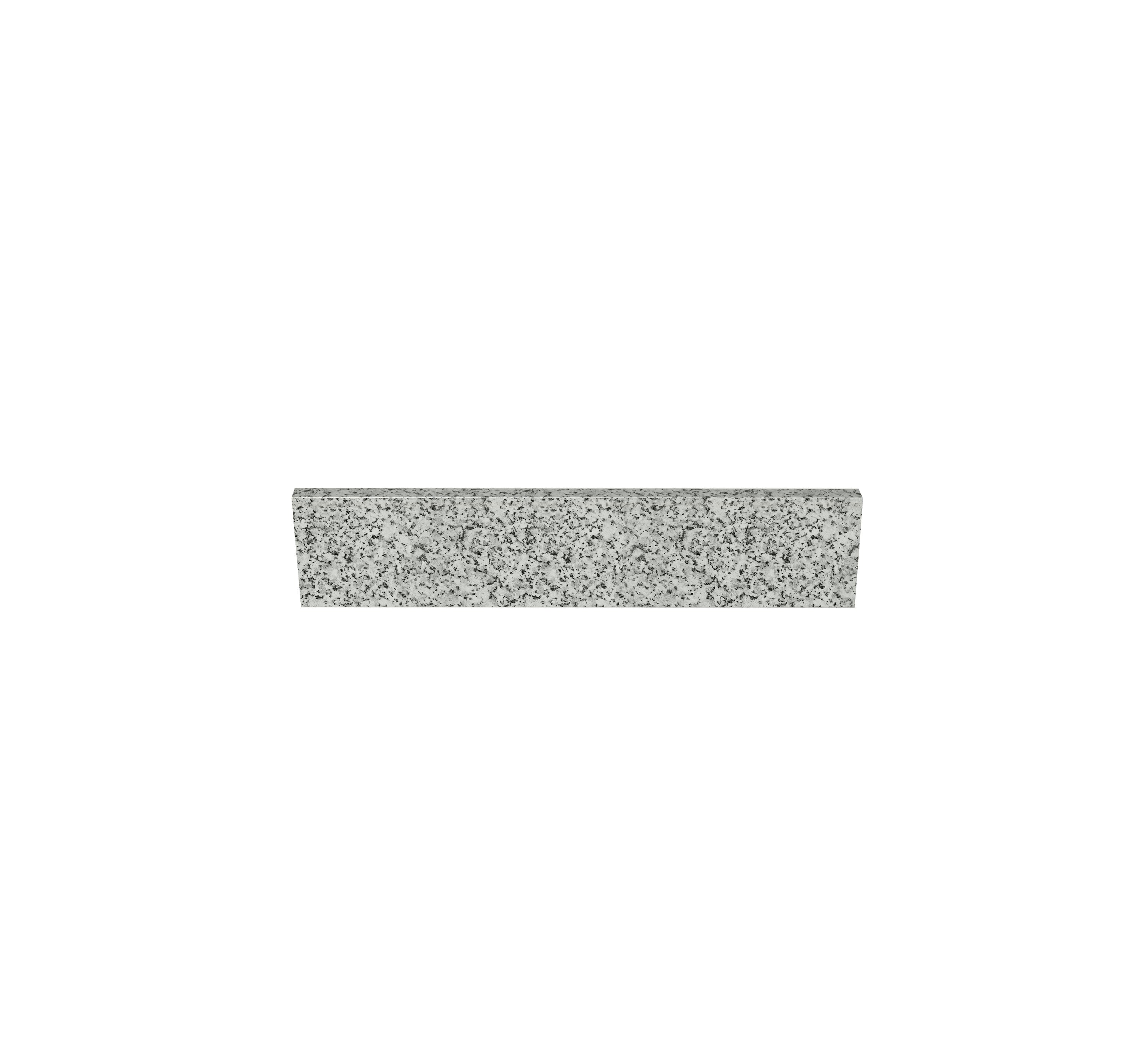 Salpicadura lateral de baño de granito gris de 4 pulgadas de alto por 21.25 pulgadas de largo TJAmerican TJ22-40SS305