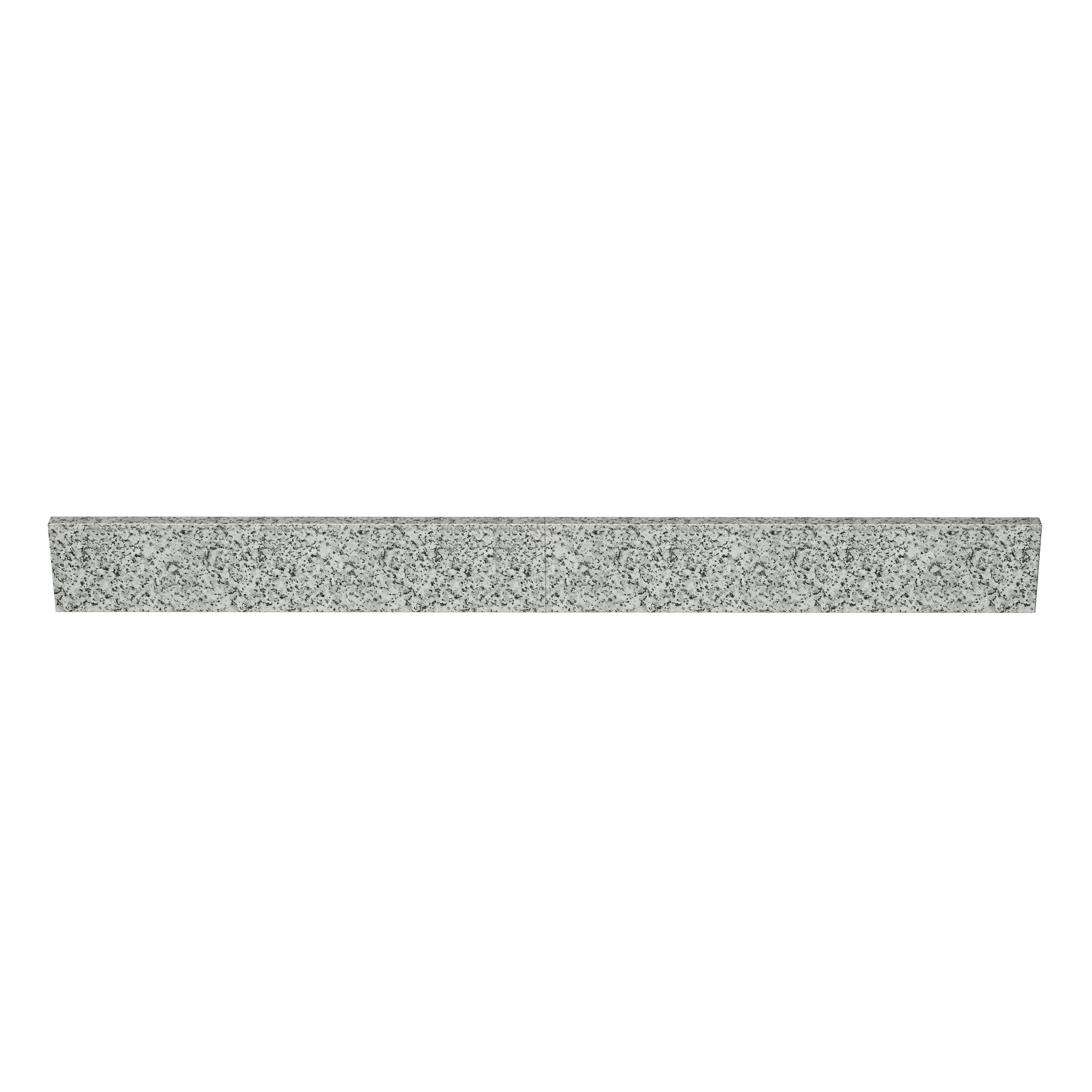 Contracanto de baño de granito gris de 49 pulgadas x 4 pulgadas (2 piezas) TJ49-40BS305