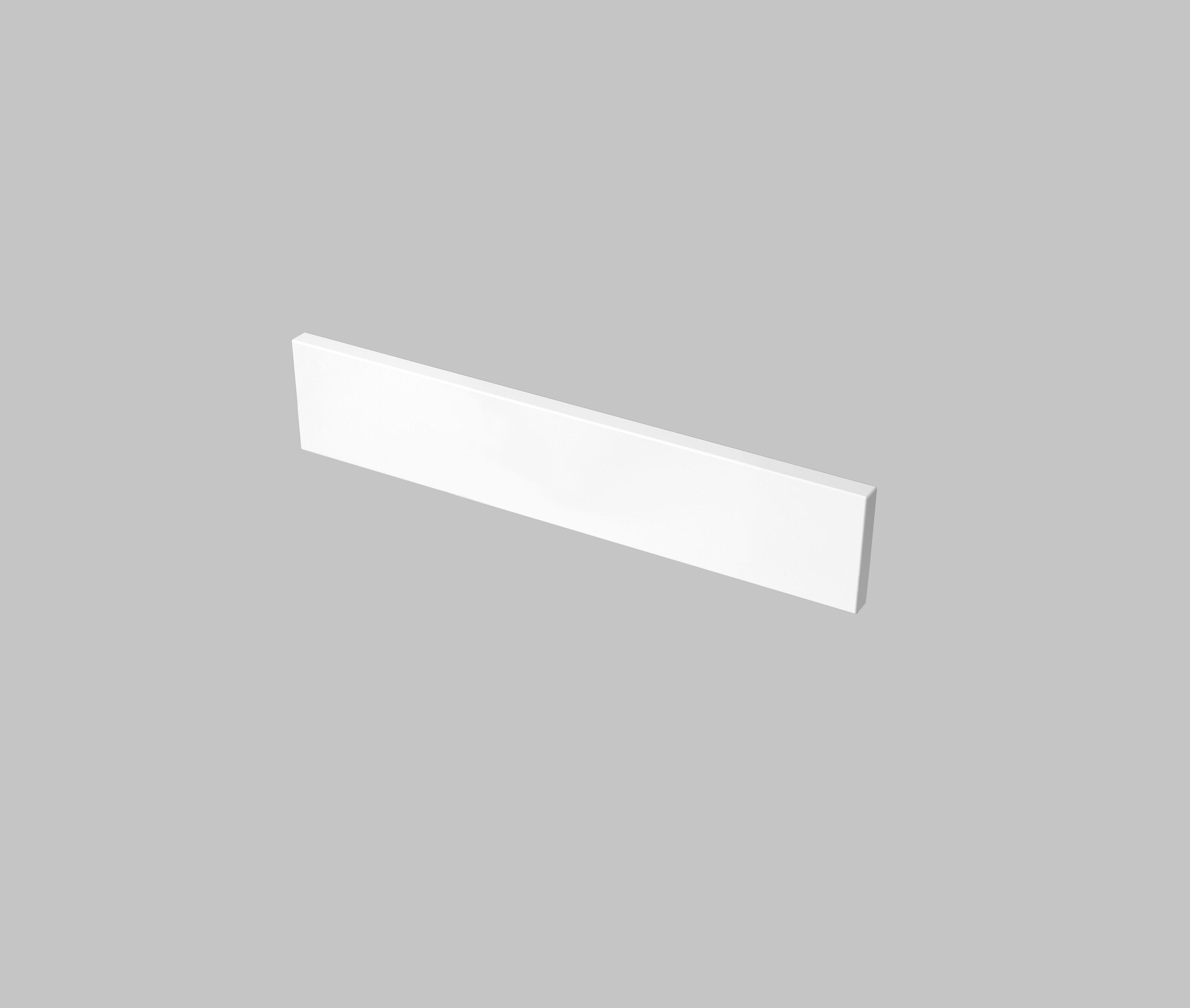 Salpicadera de baño de mármol sintético blanco de 4 pulgadas de alto x 25 pulgadas de largo TJAmerican TJ25-40BS101